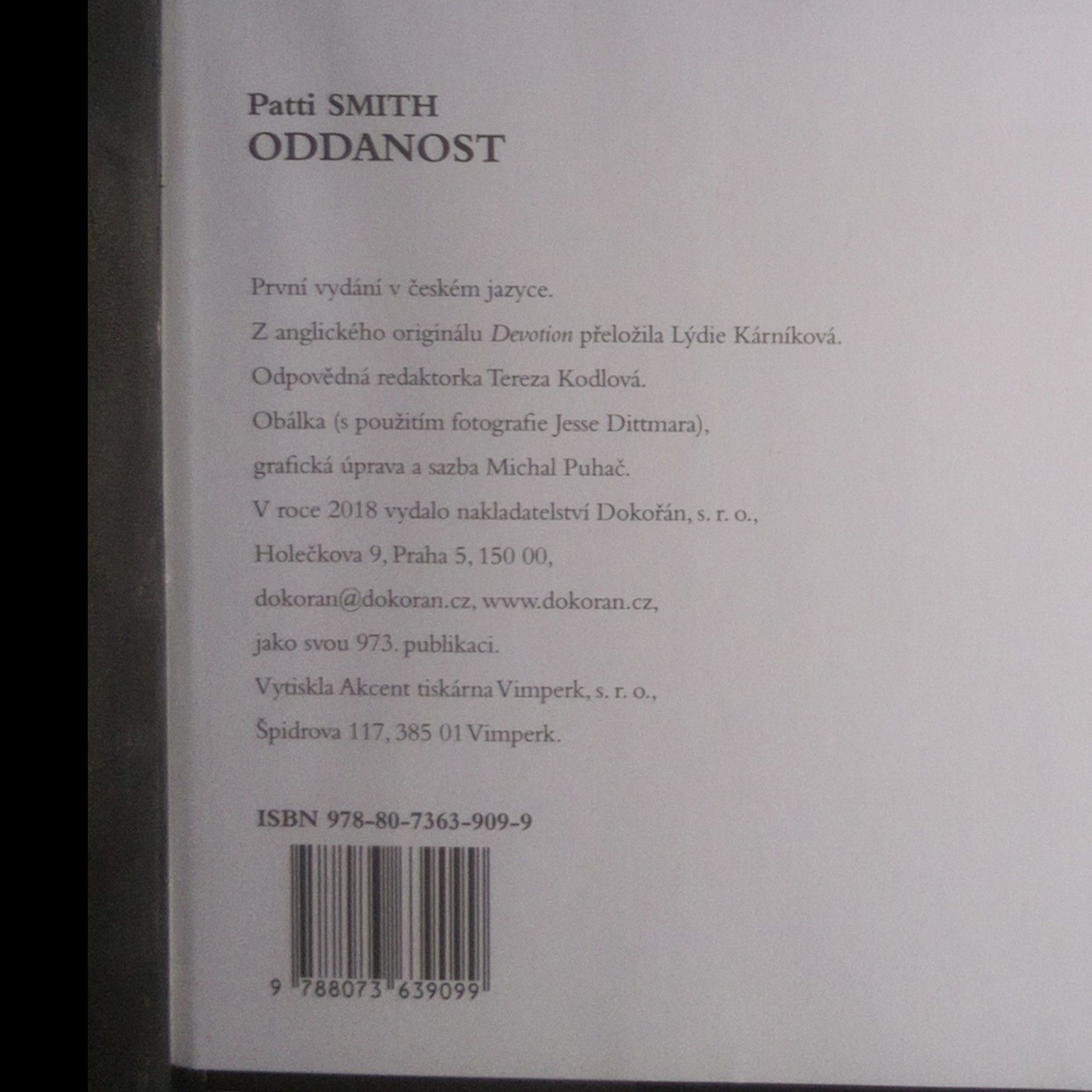Patti Smith Oddanost