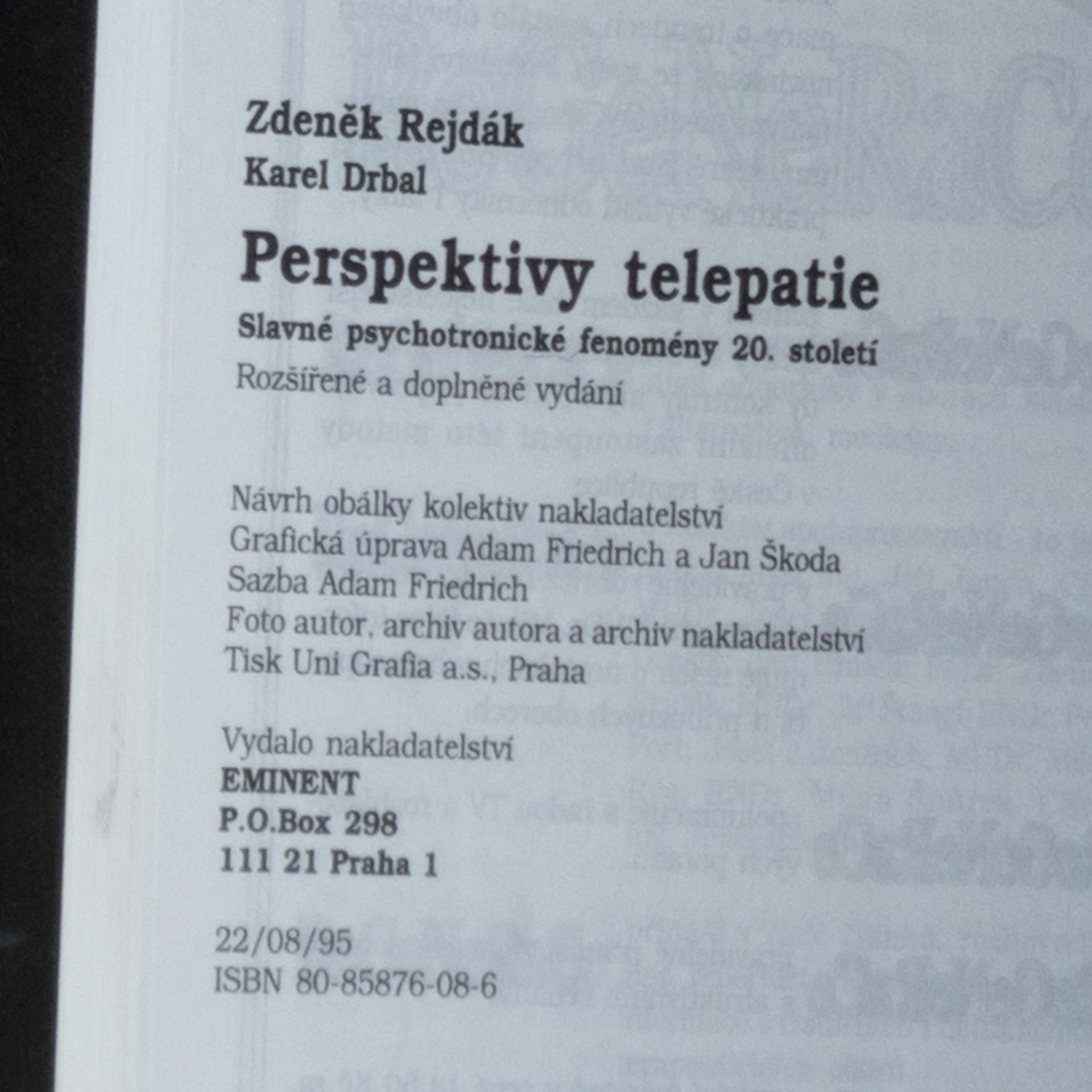 Zdeněk Rejdák Perspektivy telepatie