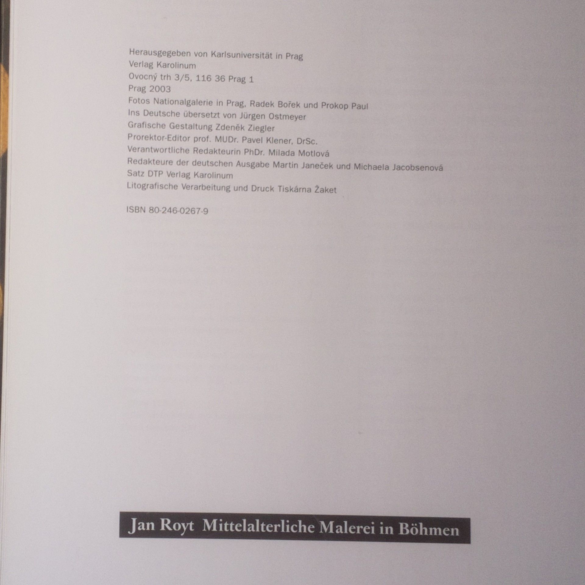 Jan Royt Mittelalterliche Malerei in Böhmen
