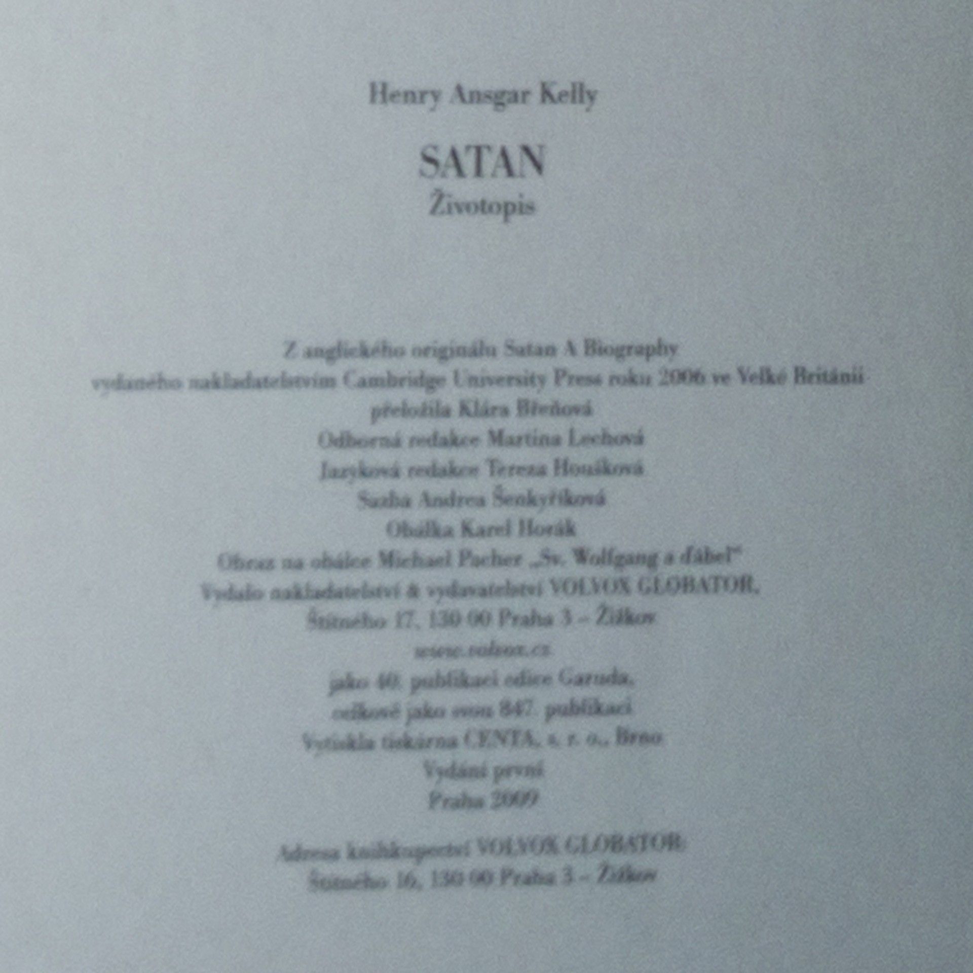Henry Ansgar Kelly Satan. Životopis