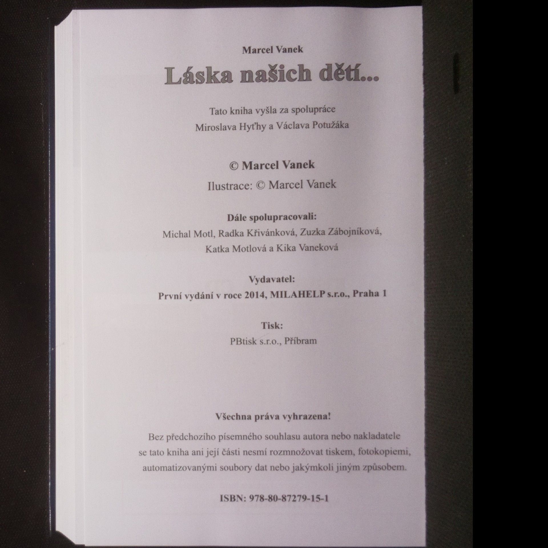 Marcel Vanek Láska našich dětí