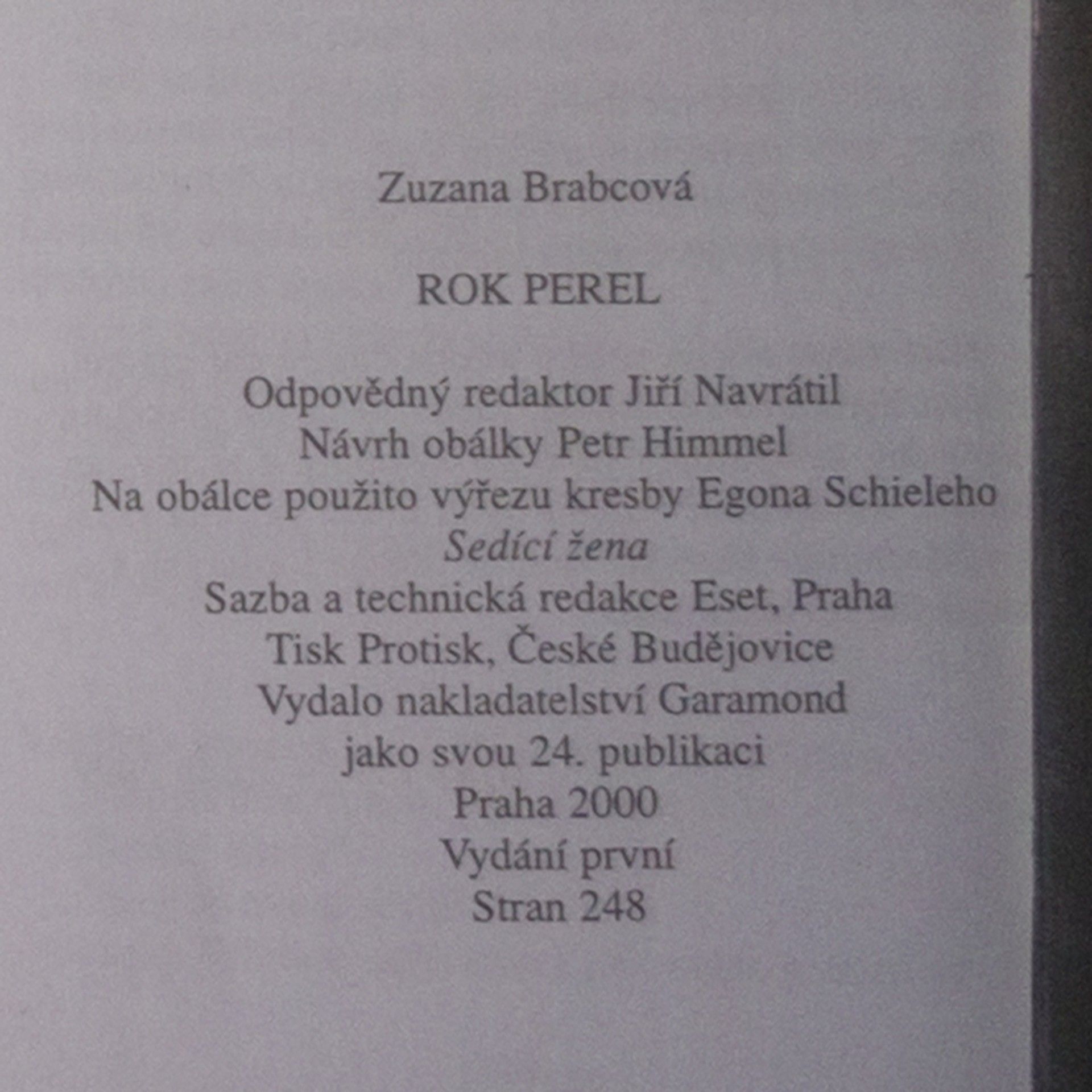 Zuzana Brabcová Rok perel