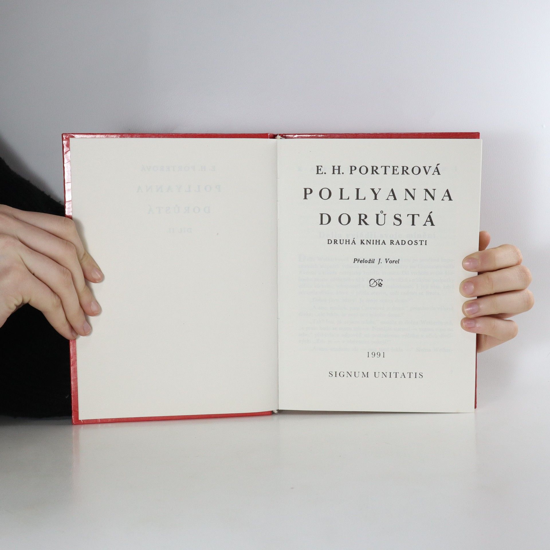 Eleanor H. Porter Pollyanna dorůstá. Druhá kniha radosti