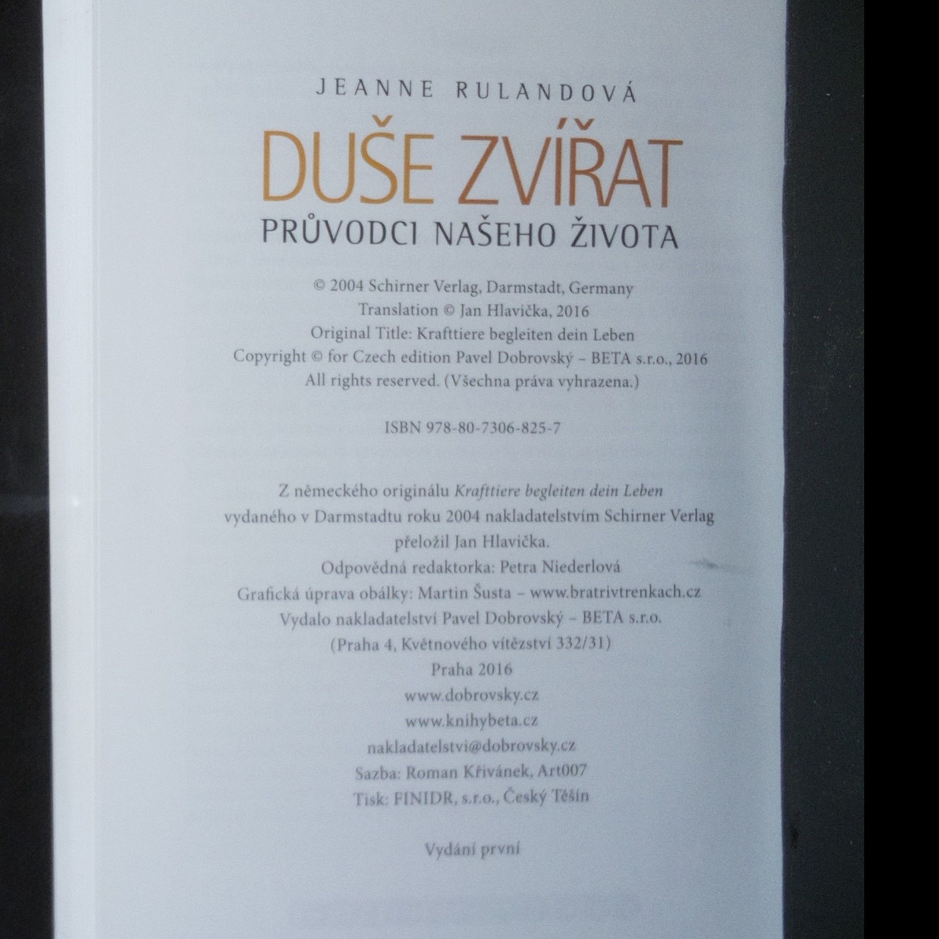Jeanne Ruland Duše zvířat. Průvodci našeho života