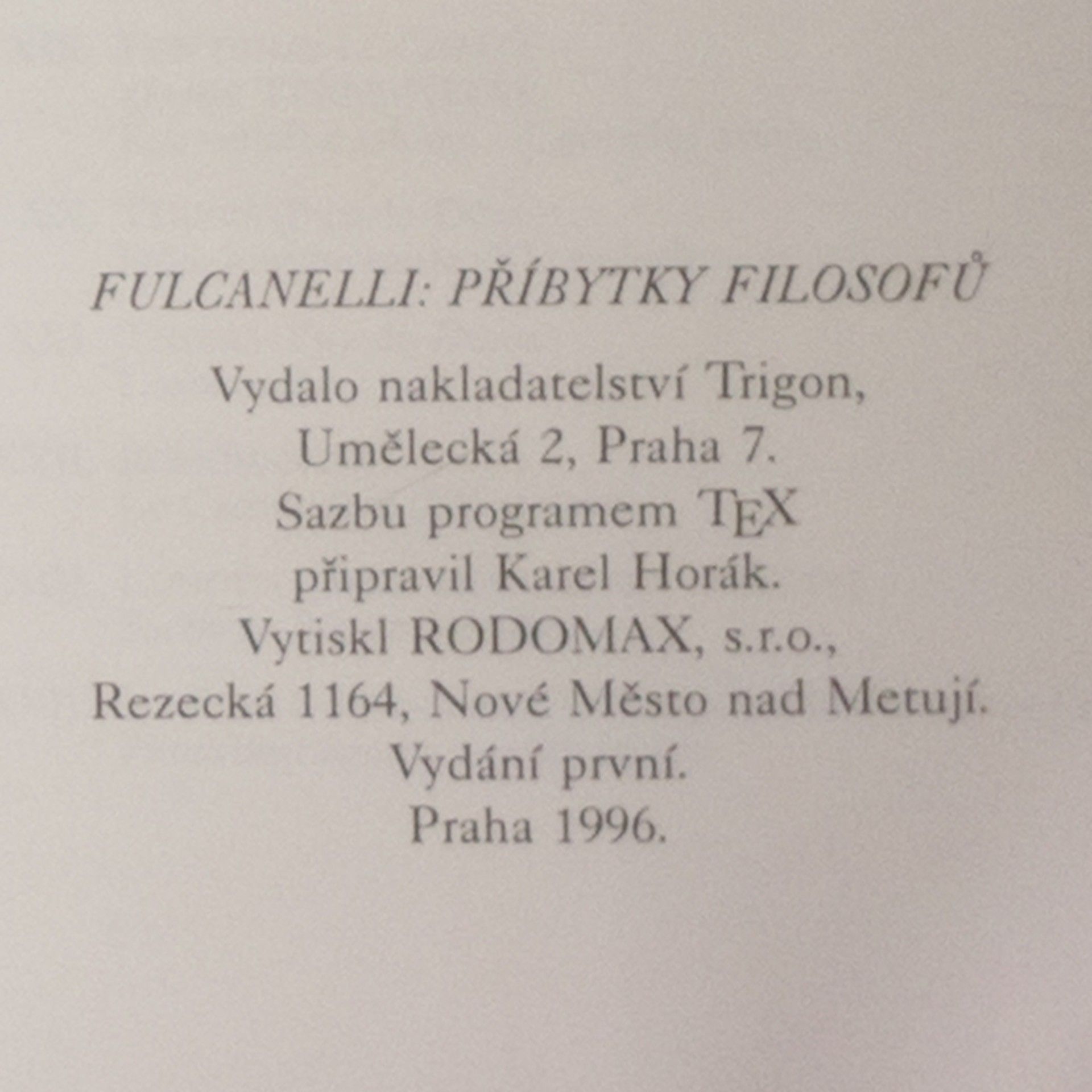 Fulcanelli Příbytky filosofů 1