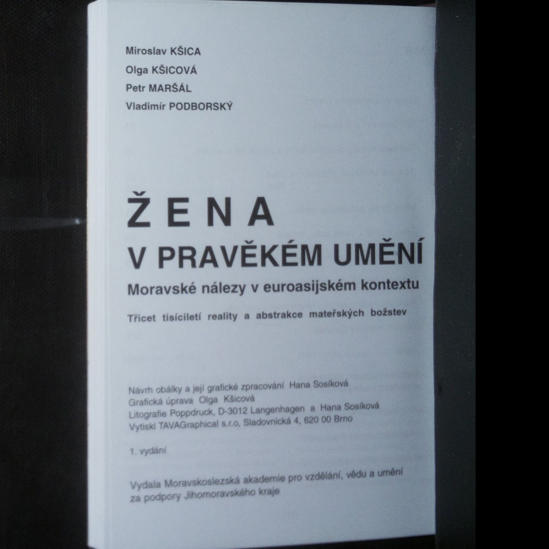 Miroslav Kšica Žena v pravěkém umění : moravské nálezy v euroasijském kontextu: Třicet tisíciletí reality a abstrakce mateřských božstev