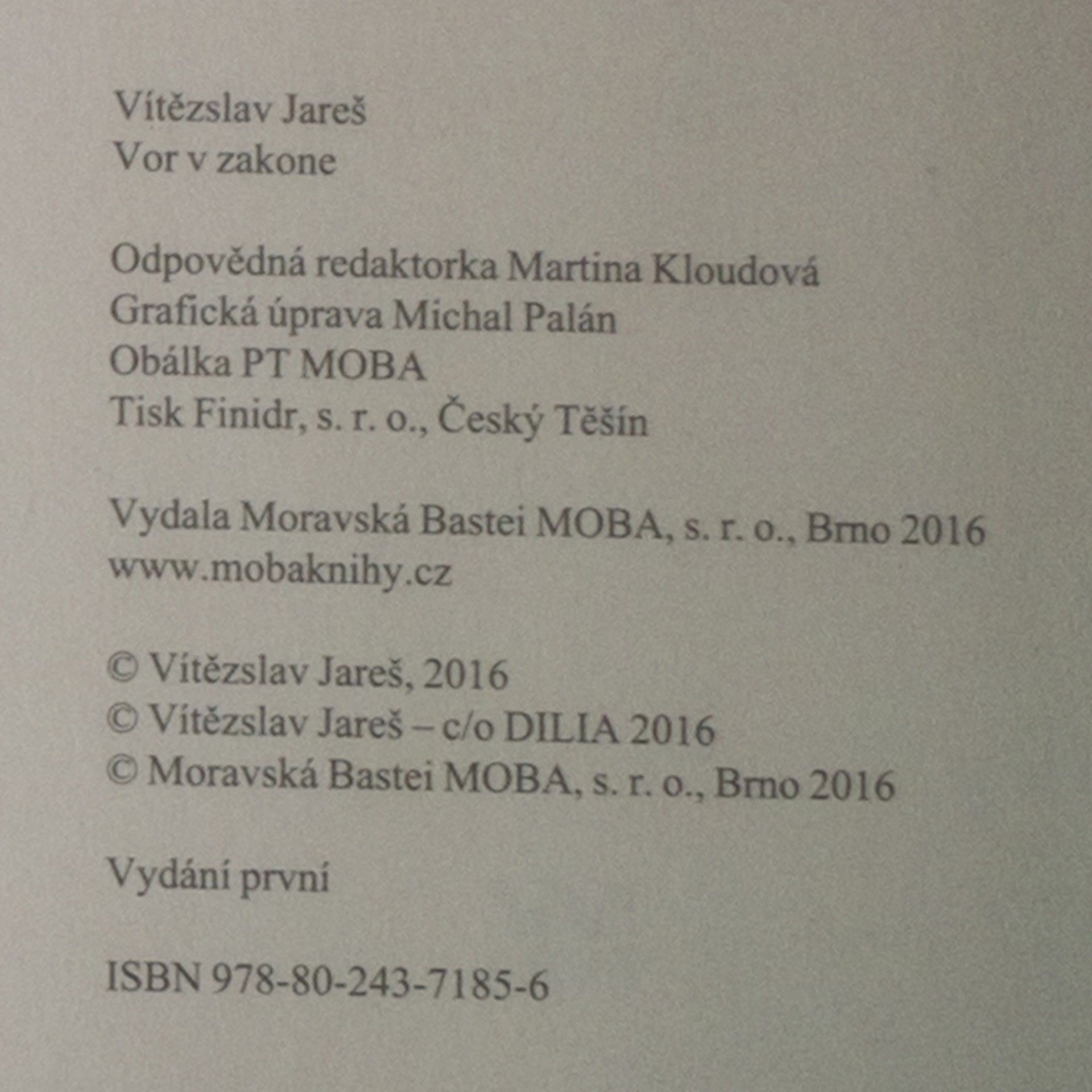 Vítězslav Jareš Vor v zakone. Hlava mafie