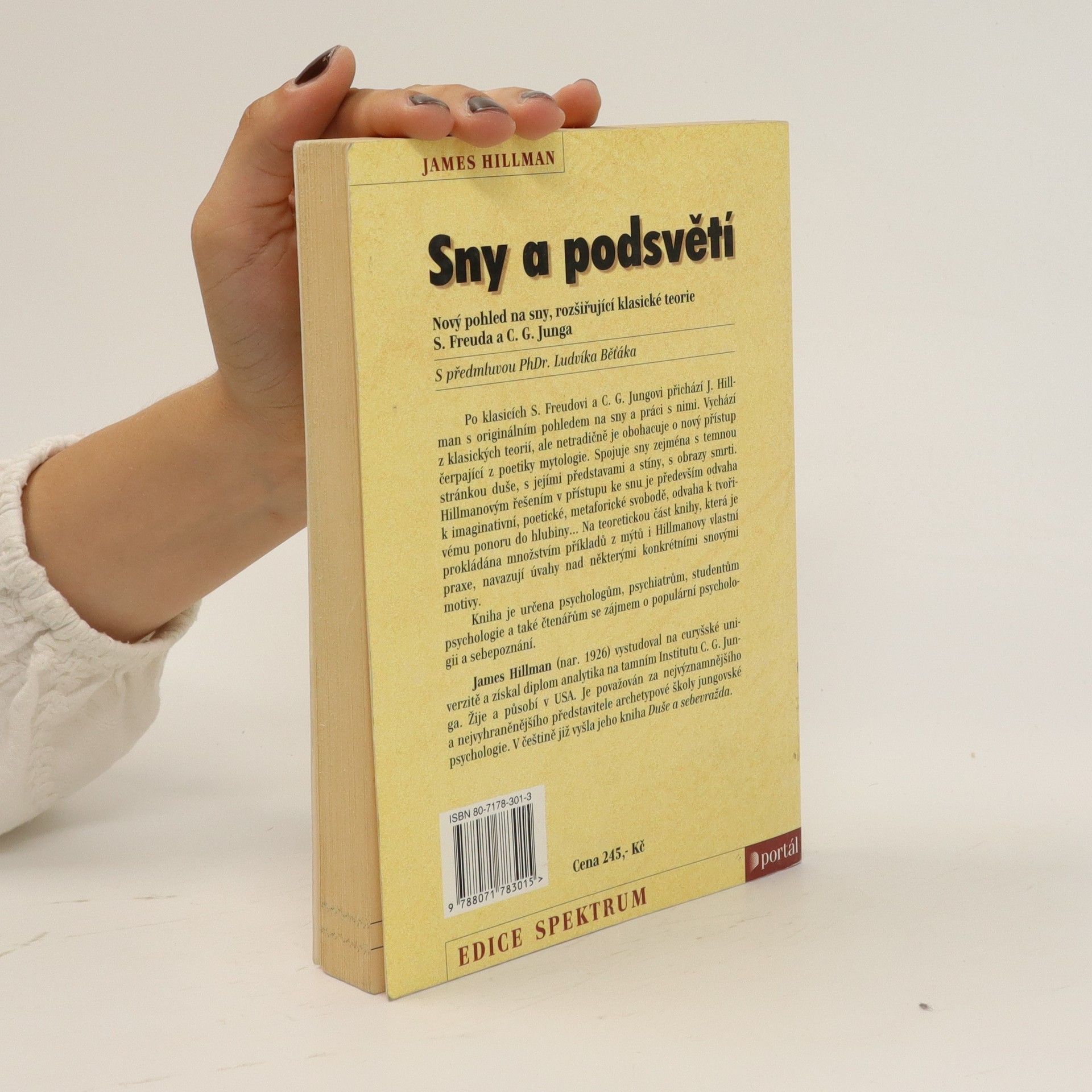 James Hillman Sny a podsvětí : nový pohled na sny rozšiřující klasické teorie S. Freuda a C.G. Junga