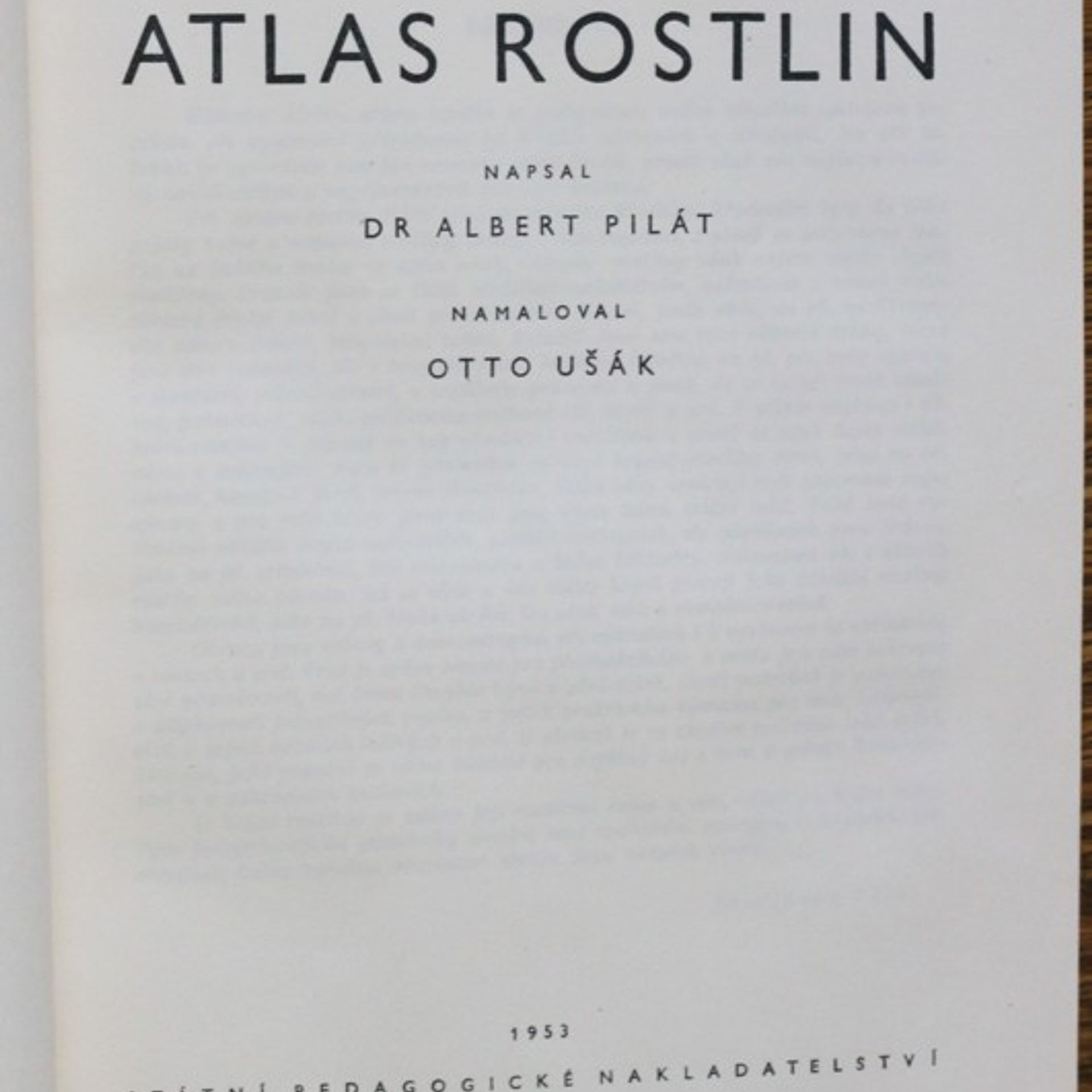Albert Pilát Atlas rostlin