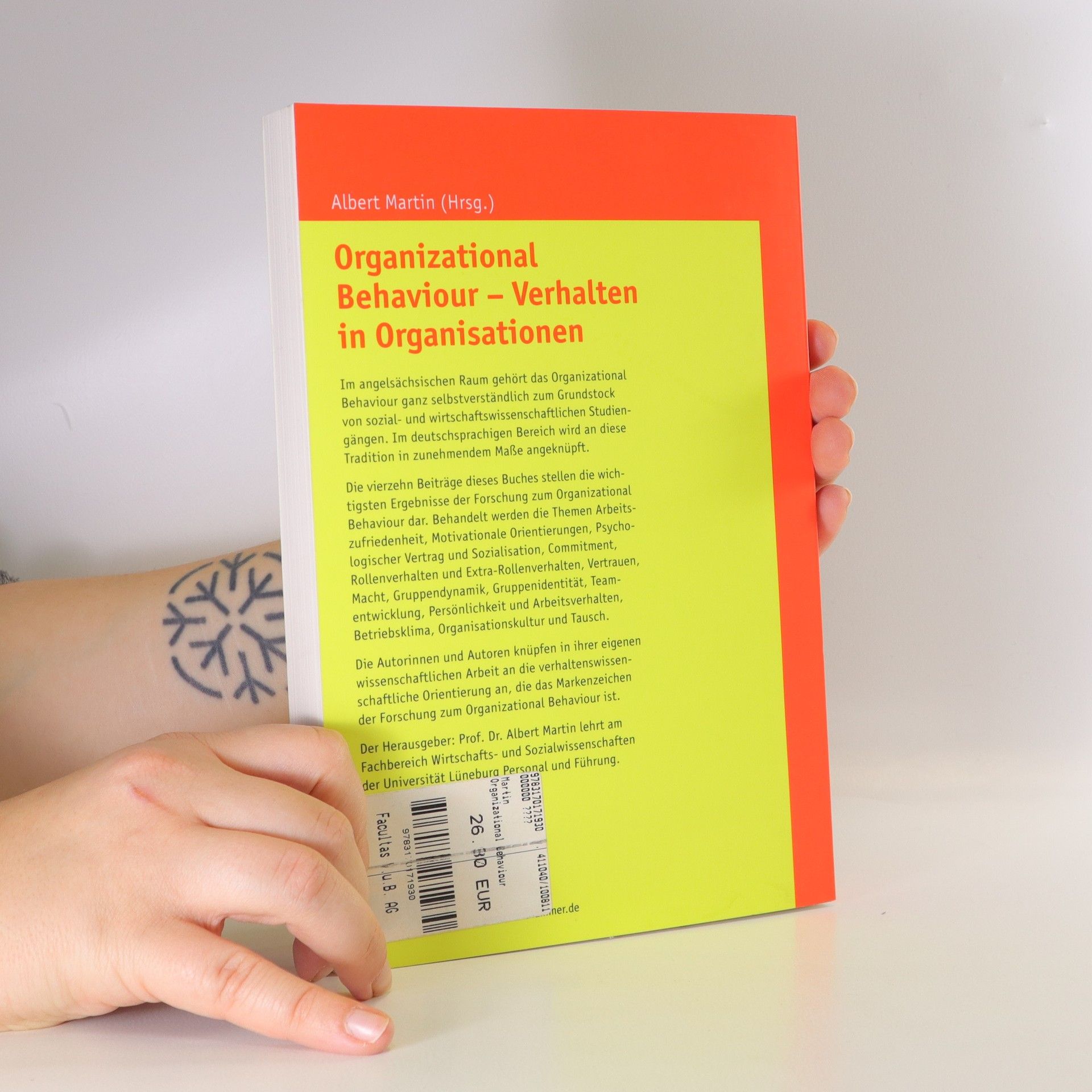 Albert Martin Organizational Behaviour. Verhalten in Organisationen