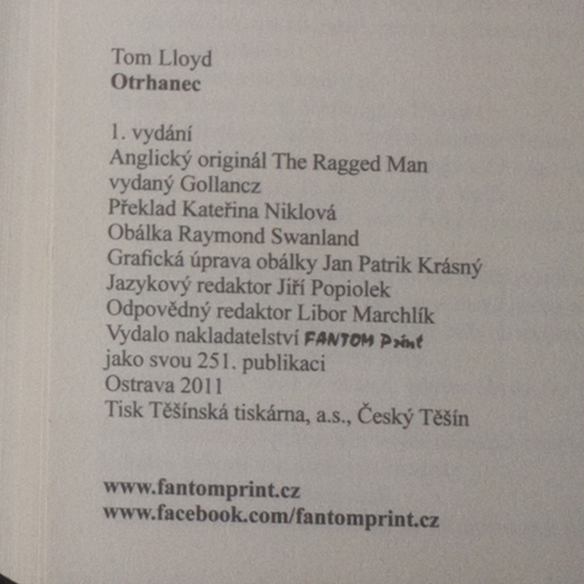 Tom Lloyd Vláda soumraku IV.: Otrhanec
