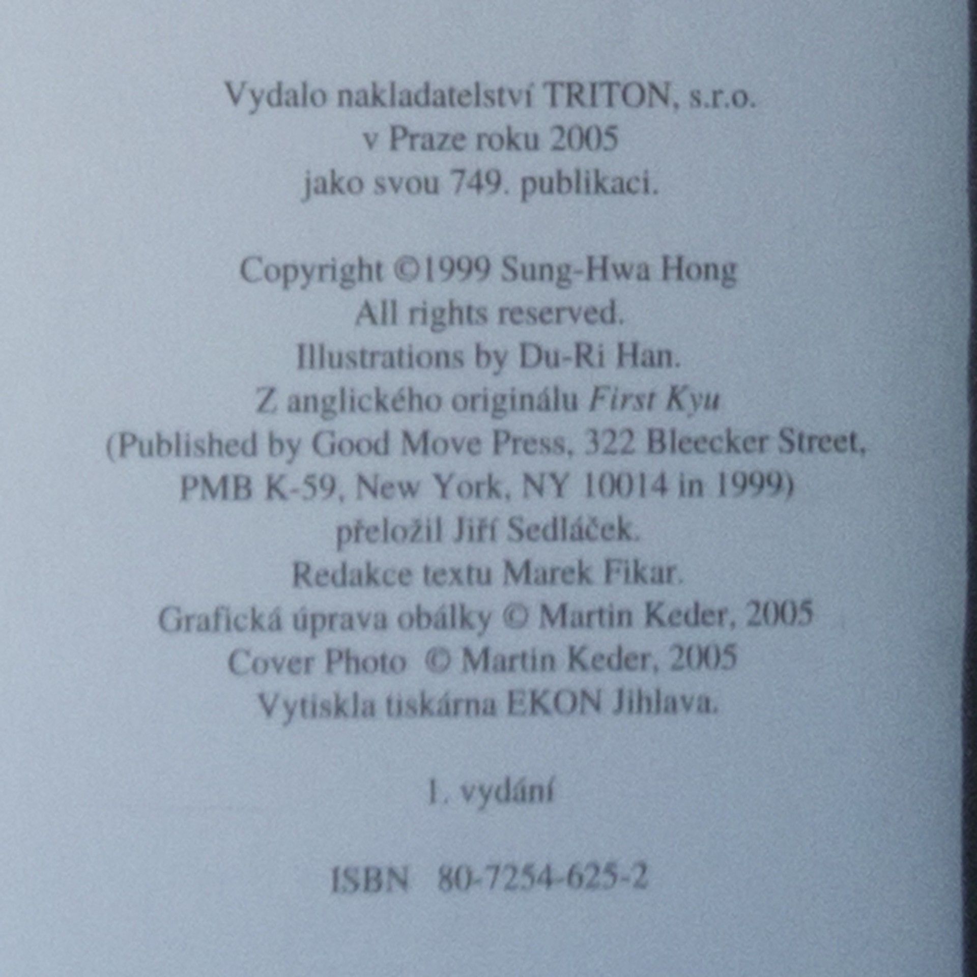 Sung Hwa Hong První kjú