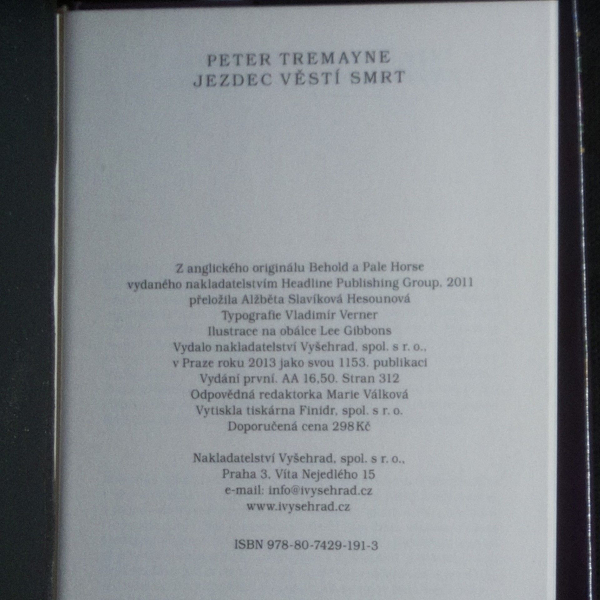 Peter Berresford Ellis Jezdec věstí smrt