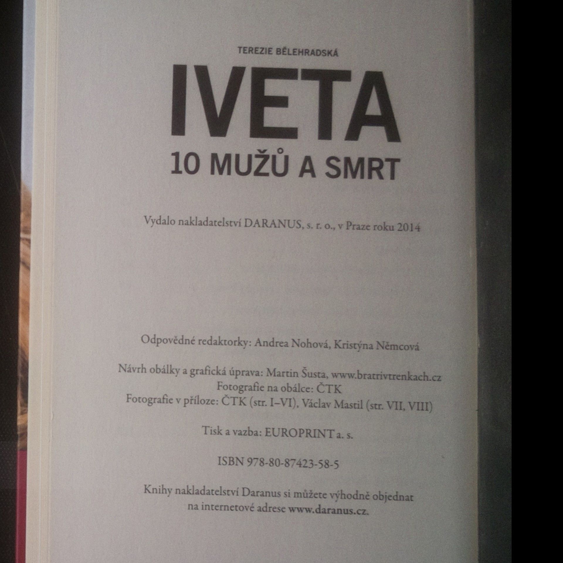 Terezie Bělehradská Iveta. 10 mužů a smrt