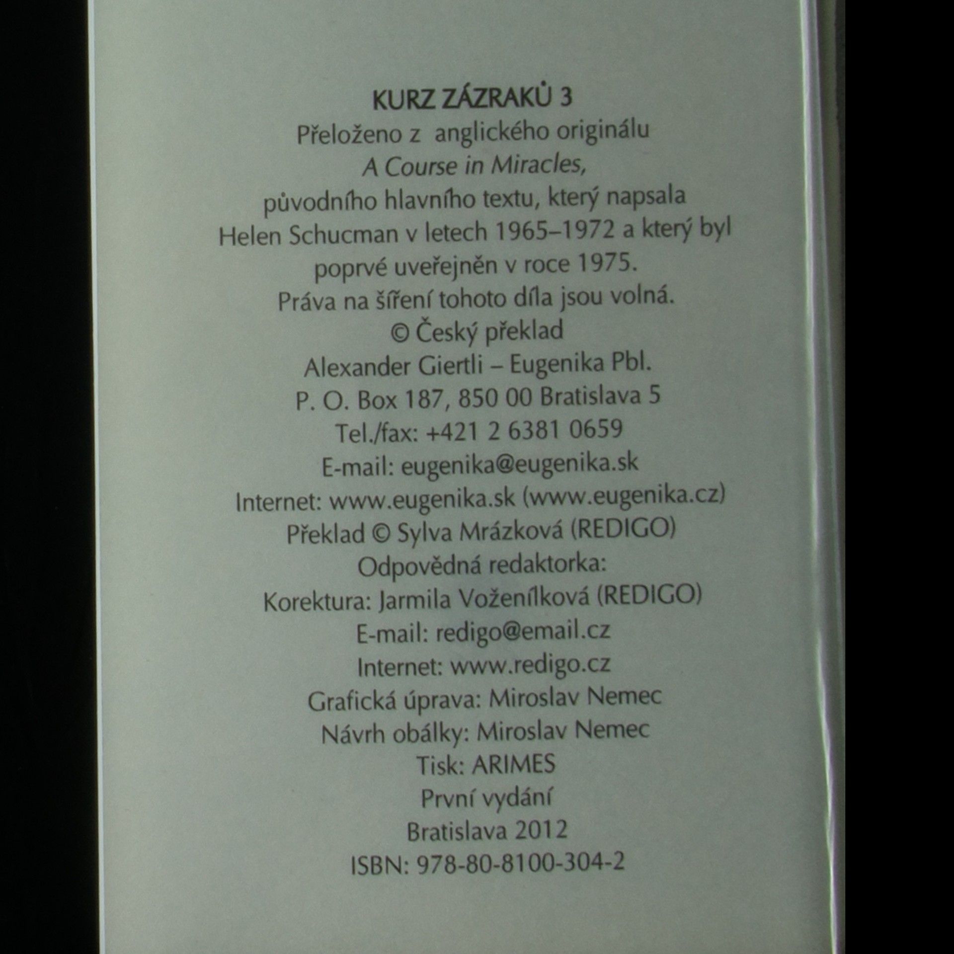 Helen Schucman Světlo svatého vztahu