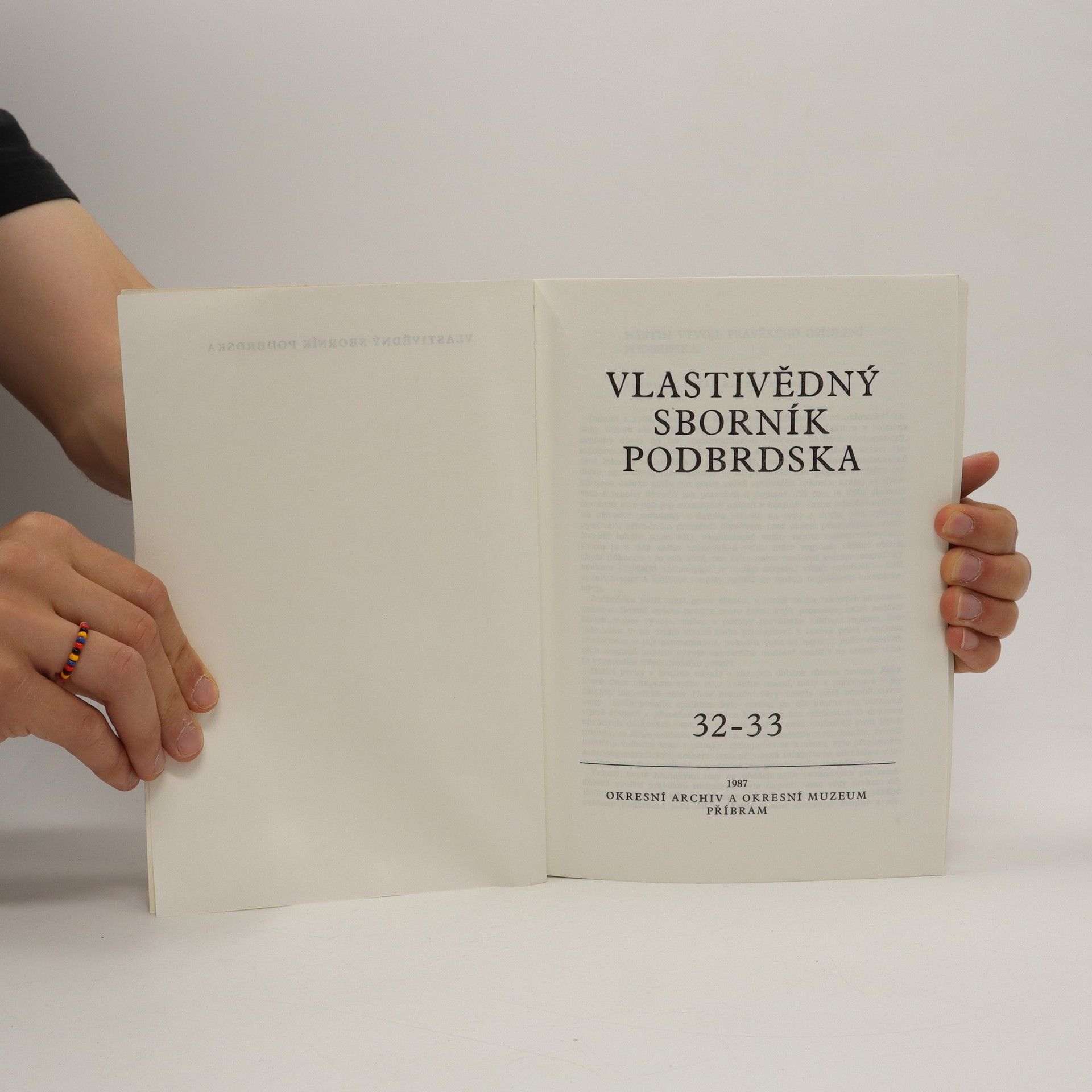Kolektiv autorů Vlastivědný sborník Podbrdska. 28 - 29/1987