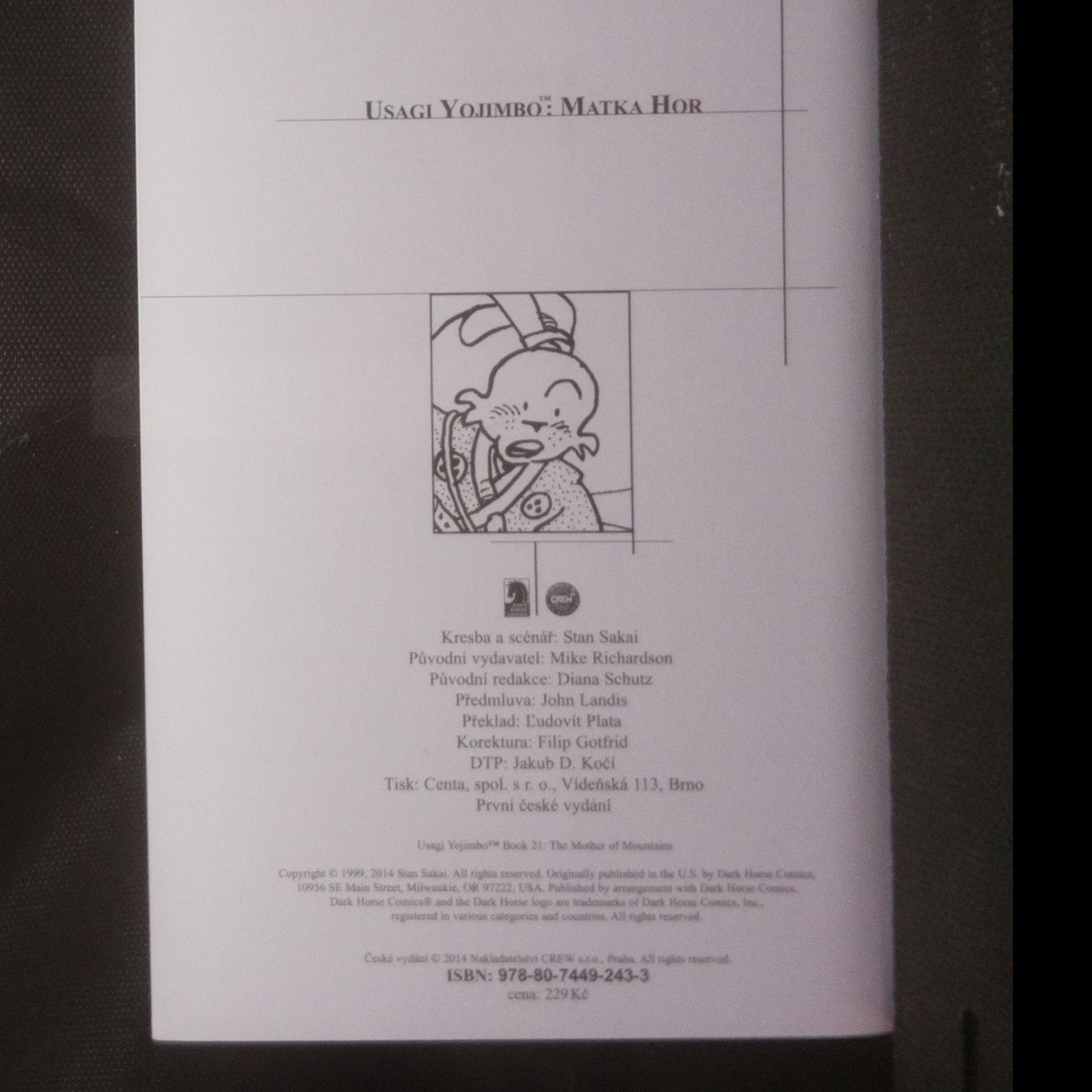 Stan Sakai Usagi Yojimbo. Matka hor