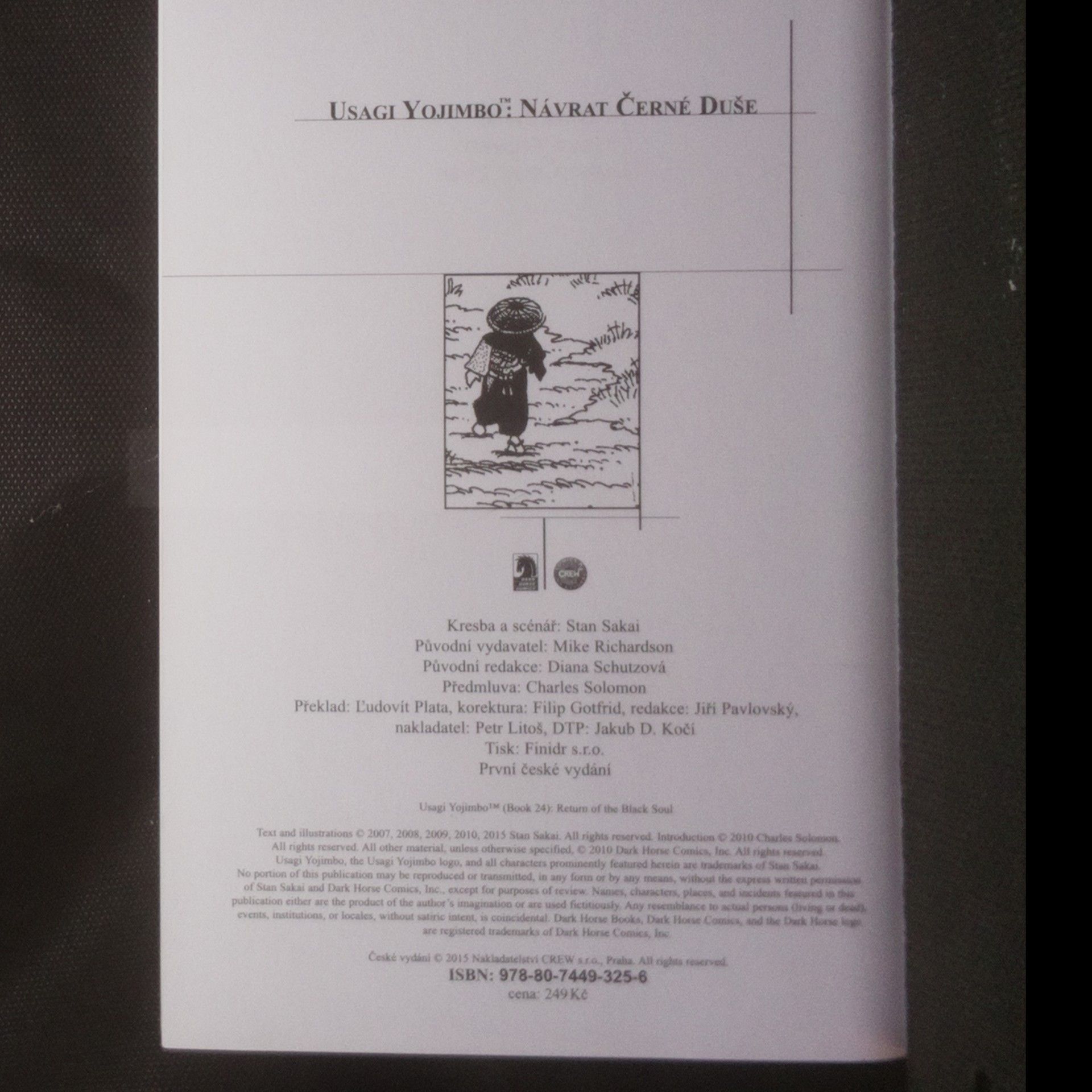 Stan Sakai Usagi Yojimbo. Návrat černé duše