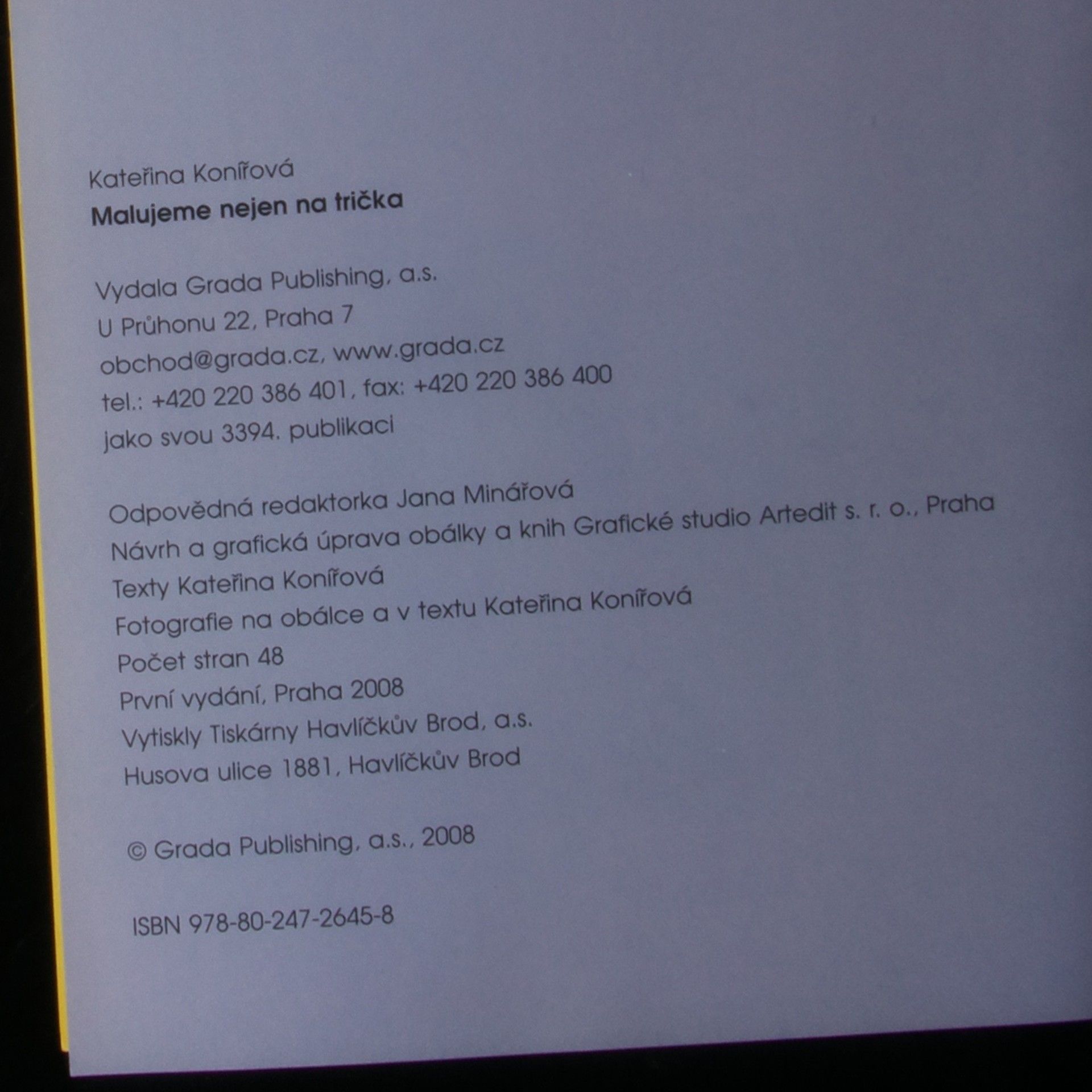Kateřina Konířová Malujeme nejen na trička
