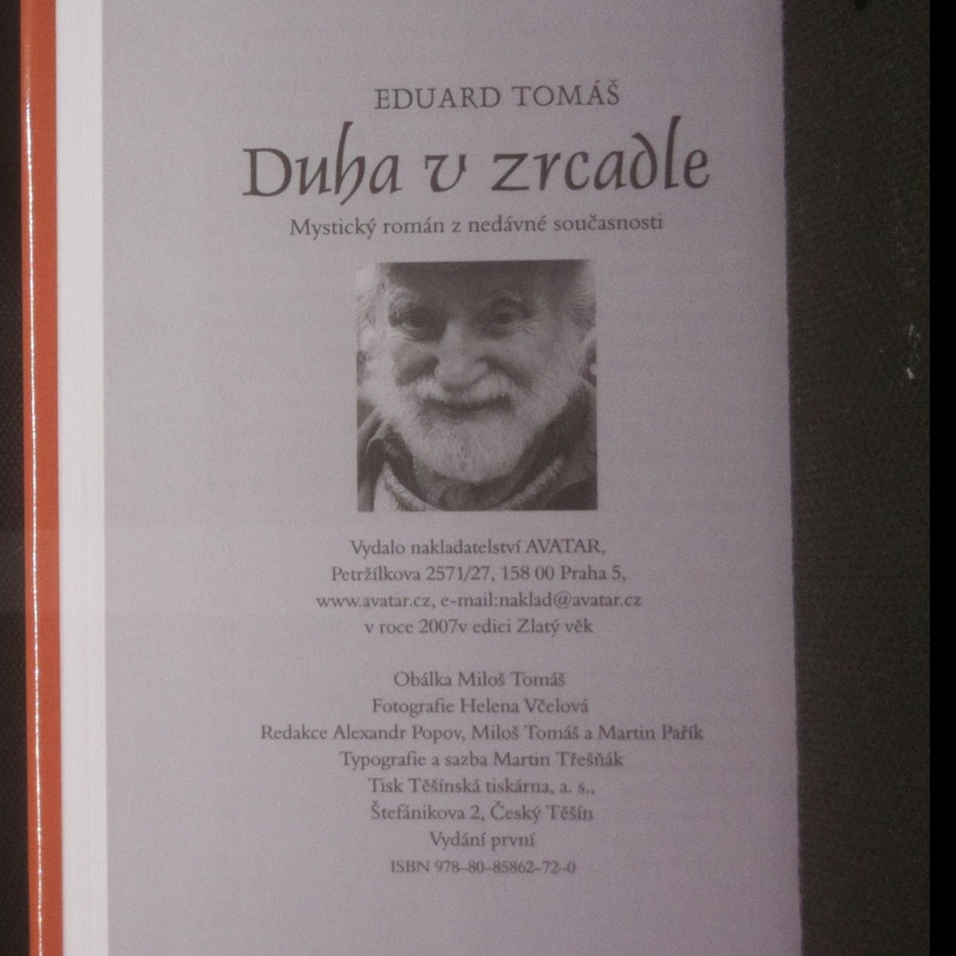 Eduard Tomáš Duha v zrcadle: Mystický román z nedávné současnosti