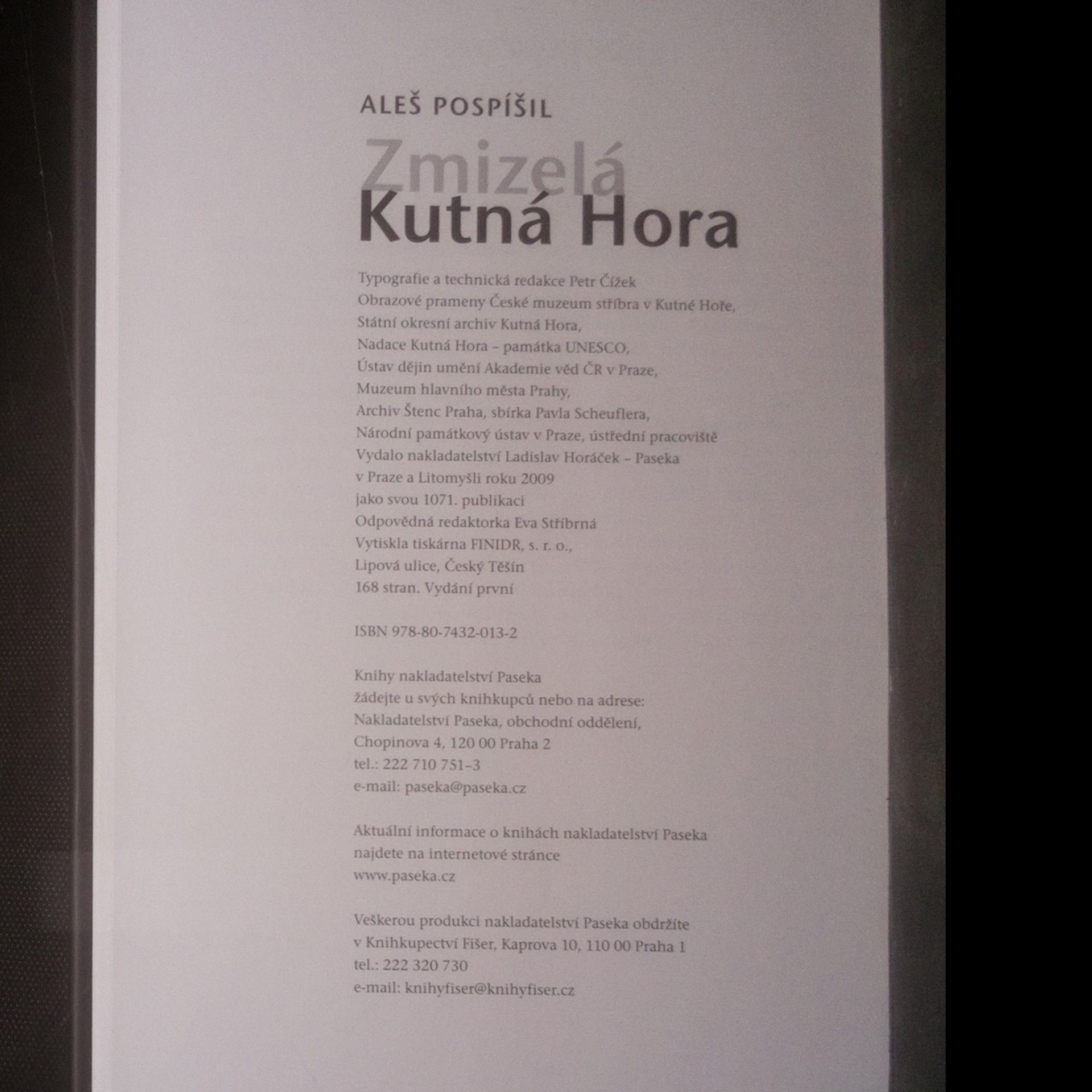 Aleš Pospíšil Zmizelá Kutná Hora
