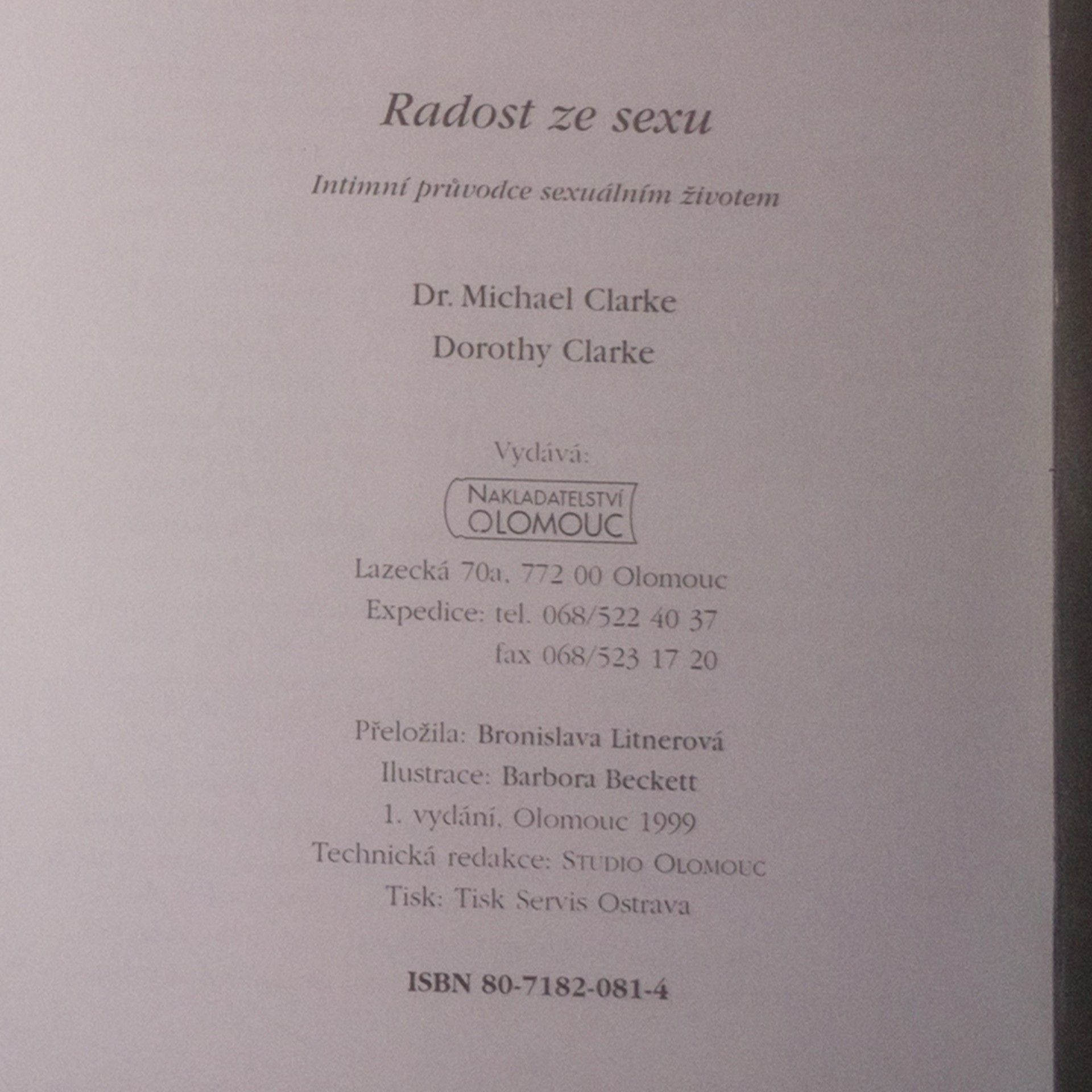 Michael Clarke Radost ze sexu. Intimní průvodce sexuálním životem