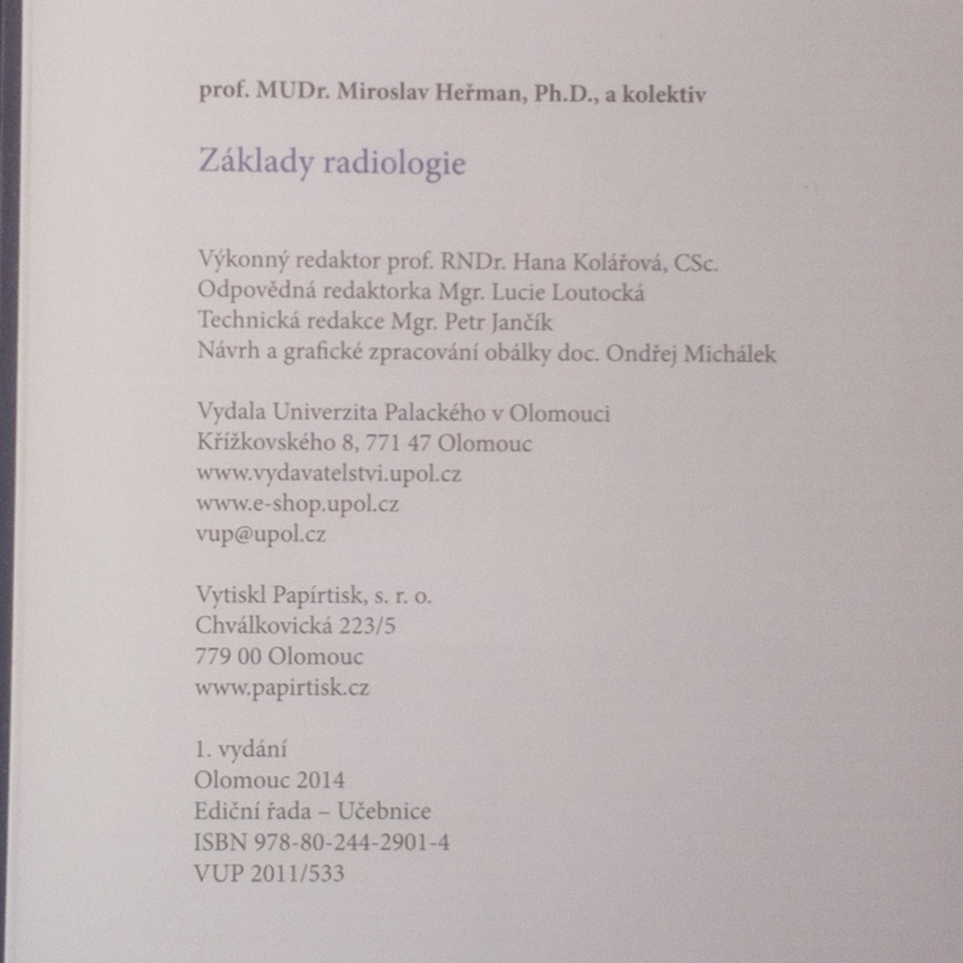 Miroslav Heřman Základy radiologie