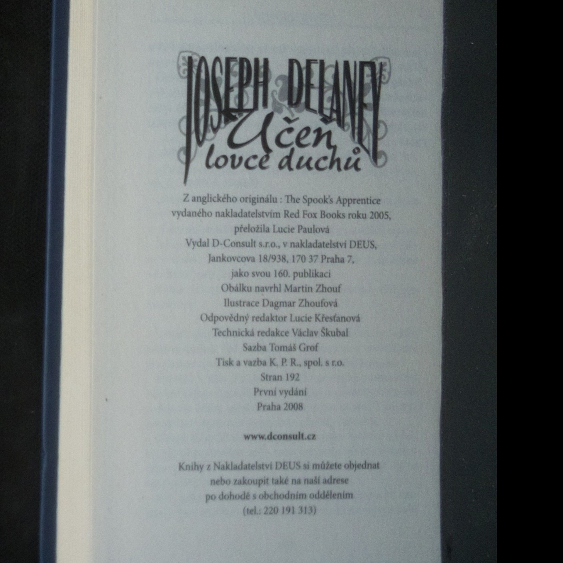 Joseph Delaney Učeň lovce duchů