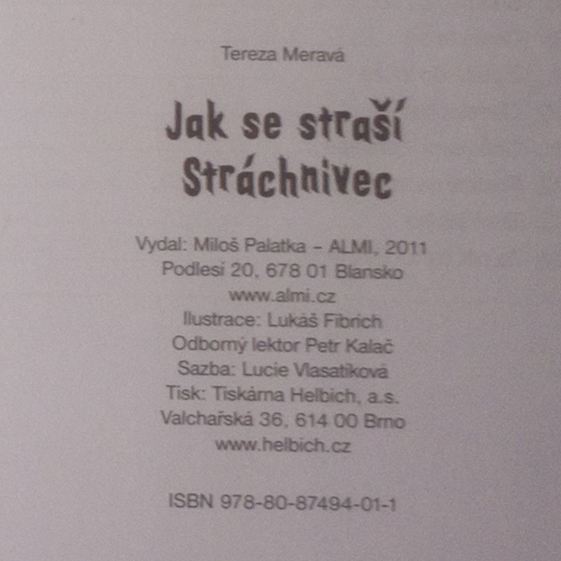 Tereza Meravá Jak se straší Stráchnivec
