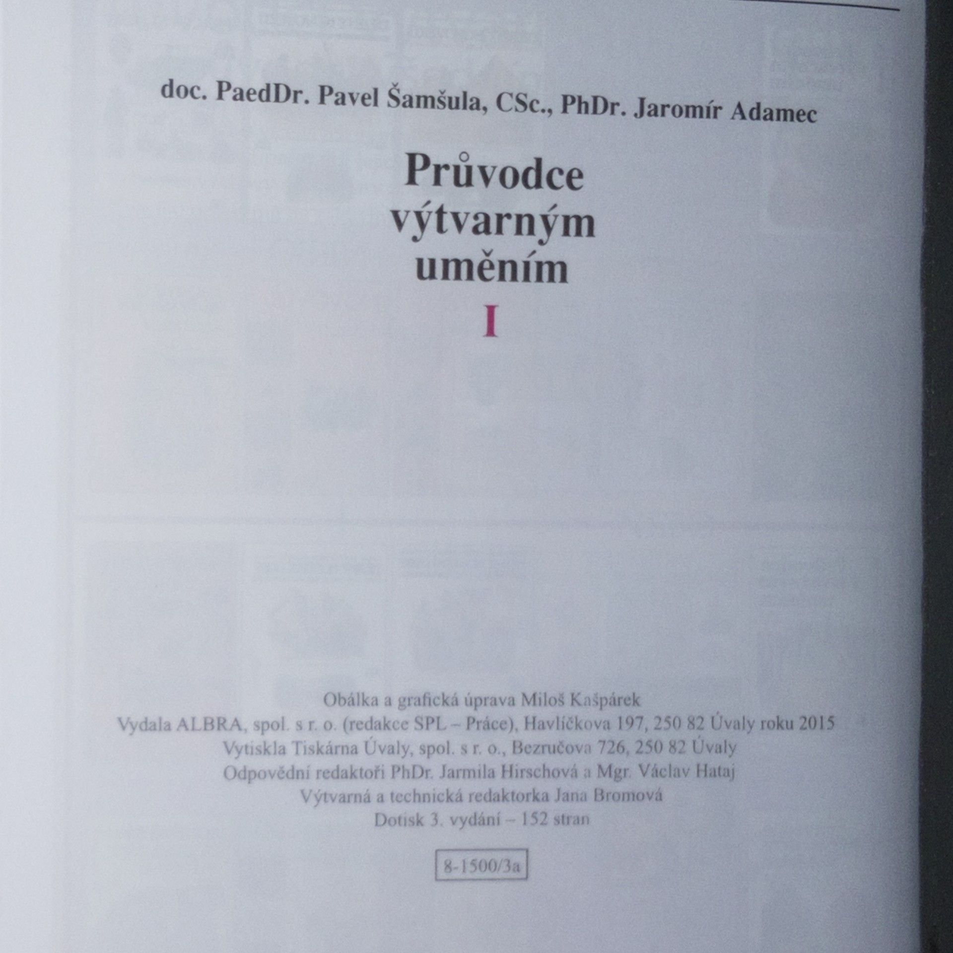 Pavel Šamšula Průvodce výtvarným uměním. I.-V. díl