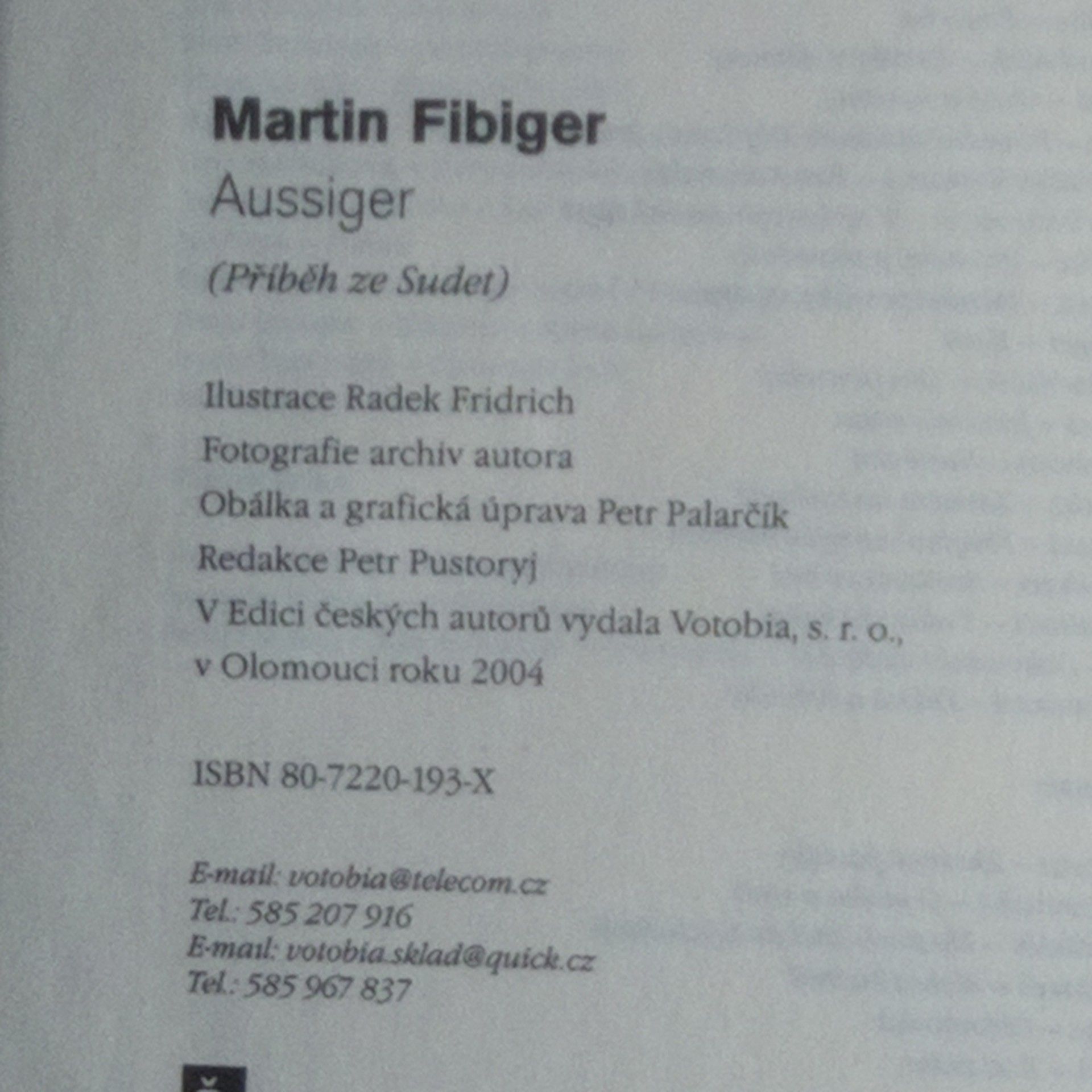 Martin Fibiger Aussiger. Příběh ze Sudet