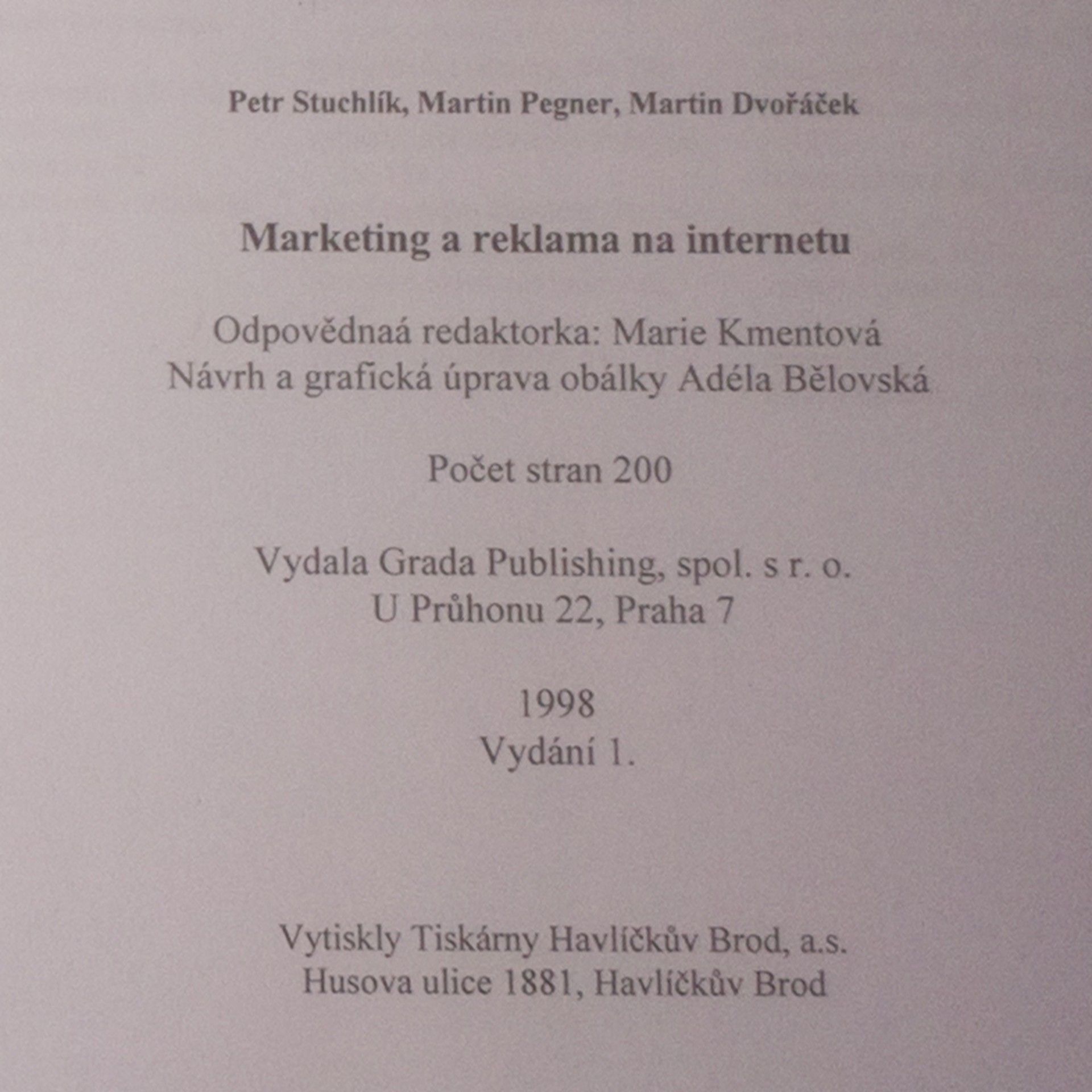 Petr Stuchlík Marketing a reklama na internetu