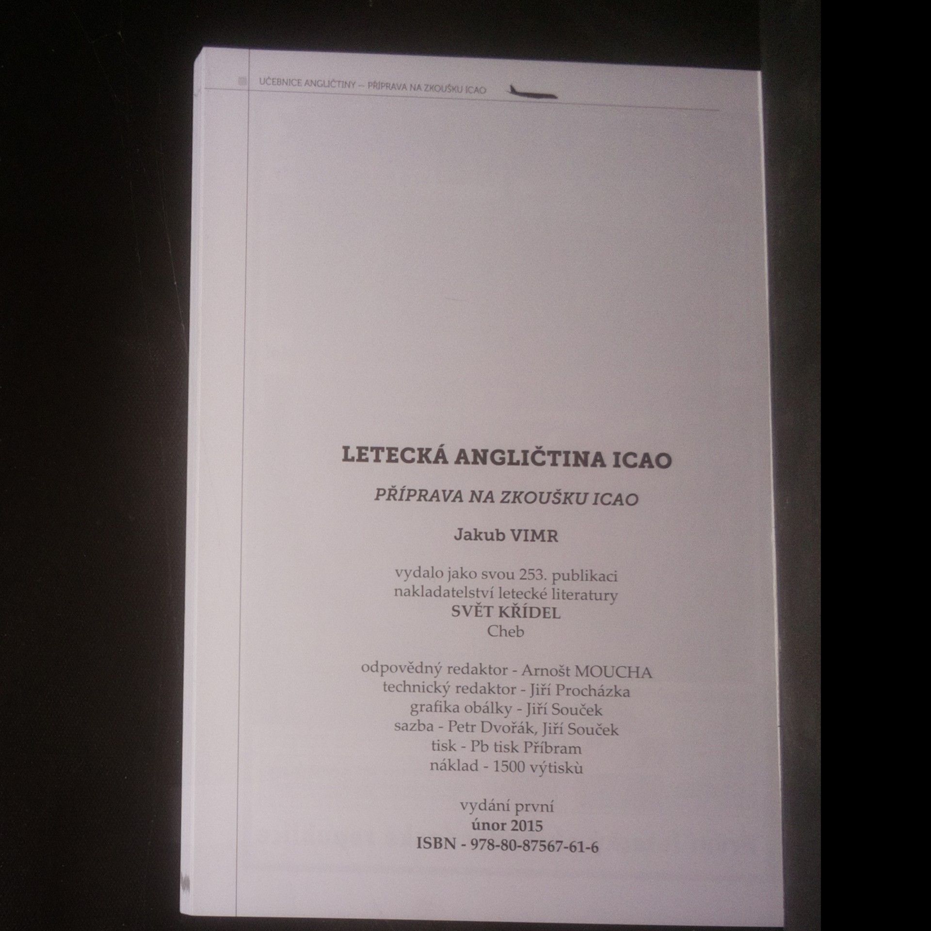 Jakub Vimr Letecká angličtina ICAO