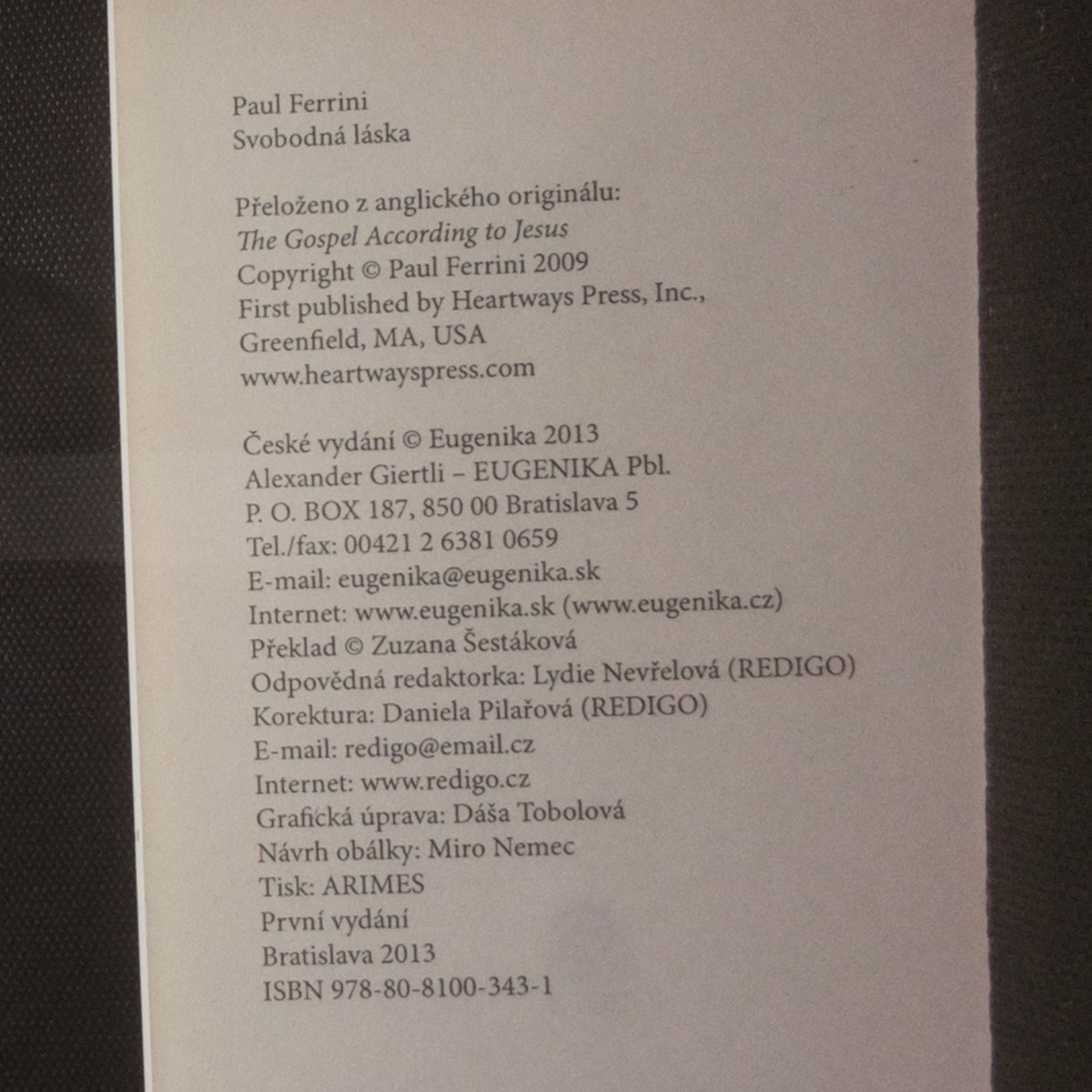 Paul Ferrini Svobodná láska