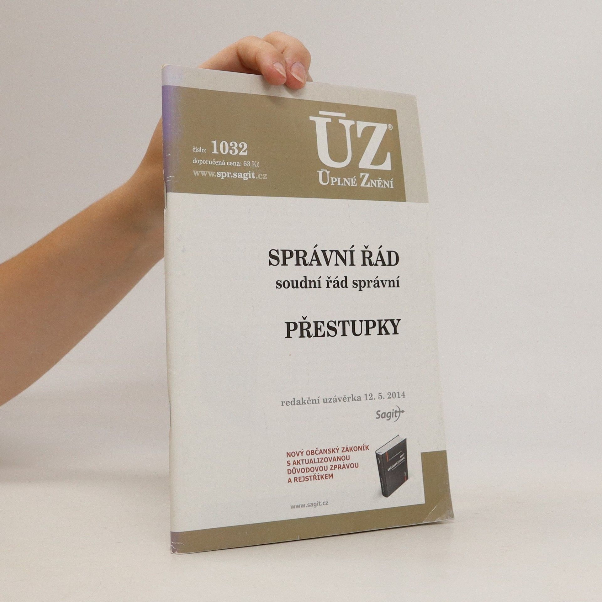 Collectif d'auteurs ÚZ č. 1032 Správní řád, přestupky