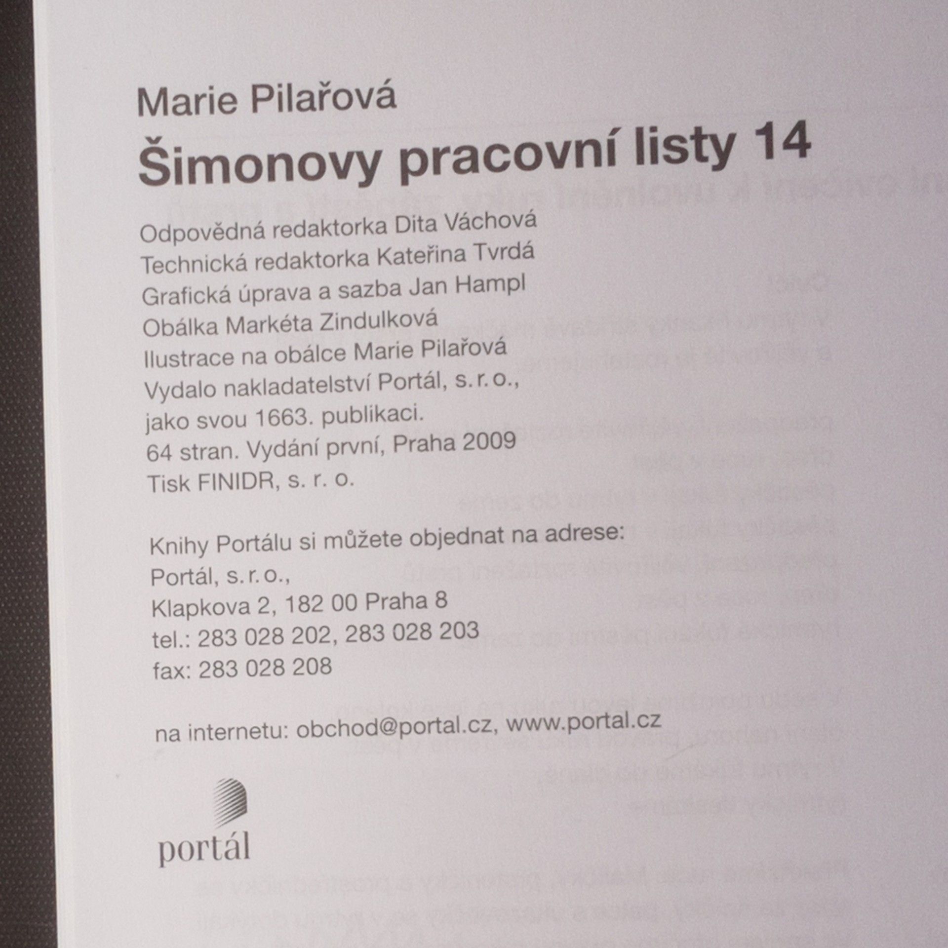 Marie Pilařová Šimonovy pracovní listy. 14, Grafomotorická cvičení