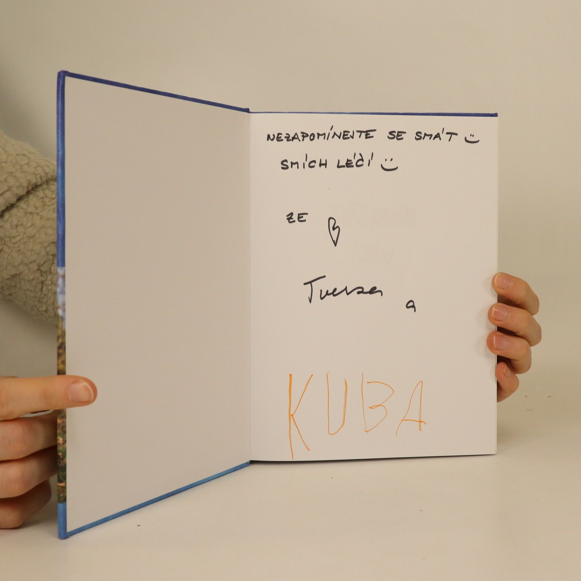 Tereza Melišová Svět podle Kuby (věnování autorky a Kuby)