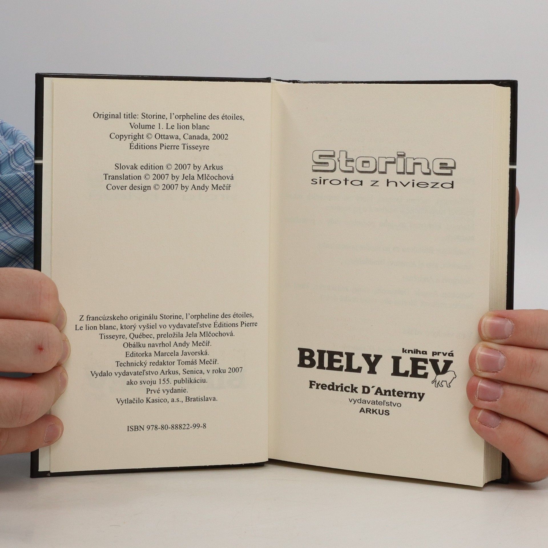 Frédrick D. Anterny Biely lev (Storine, sirota z hviezd #1)