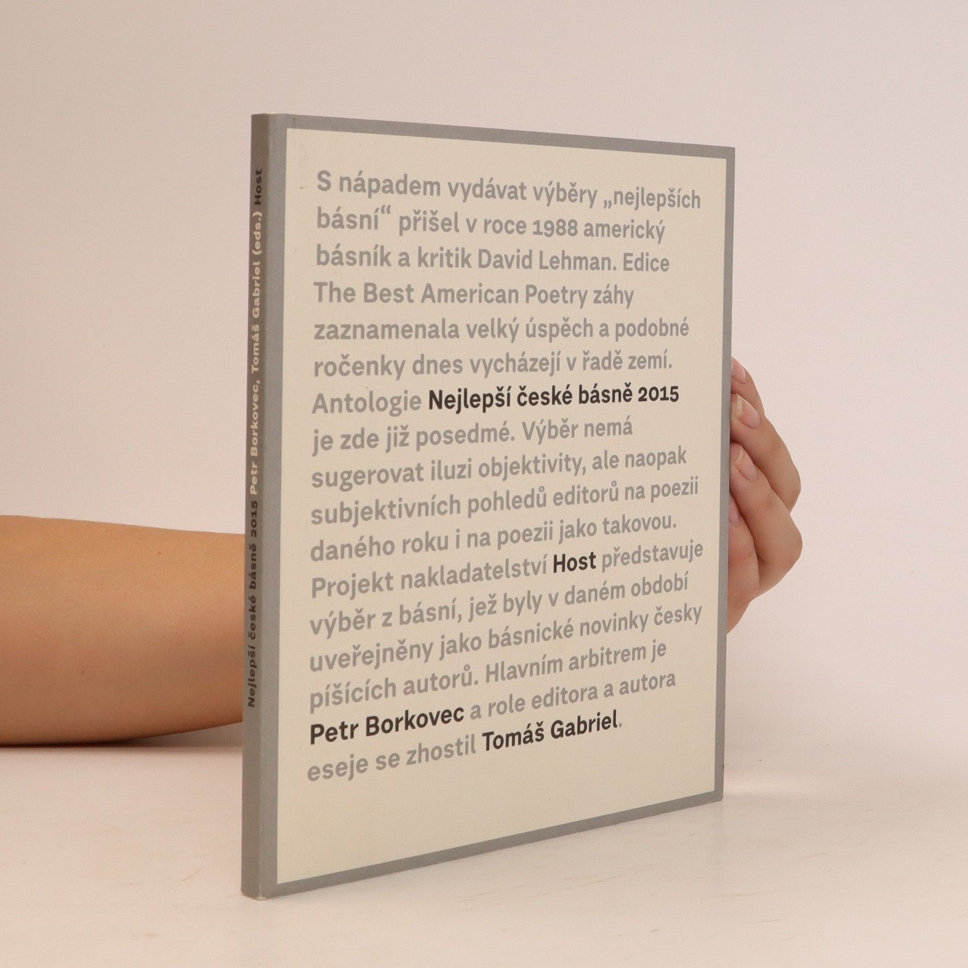 Petr Borkovec Nejlepší české básně 2015