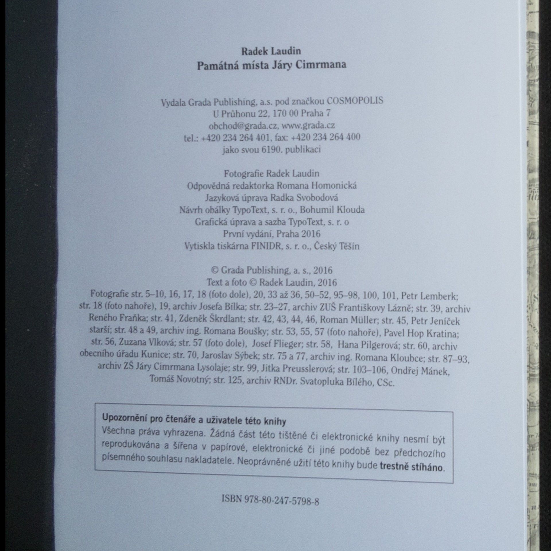 Radek Laudin Památná místa Járy Cimrmana