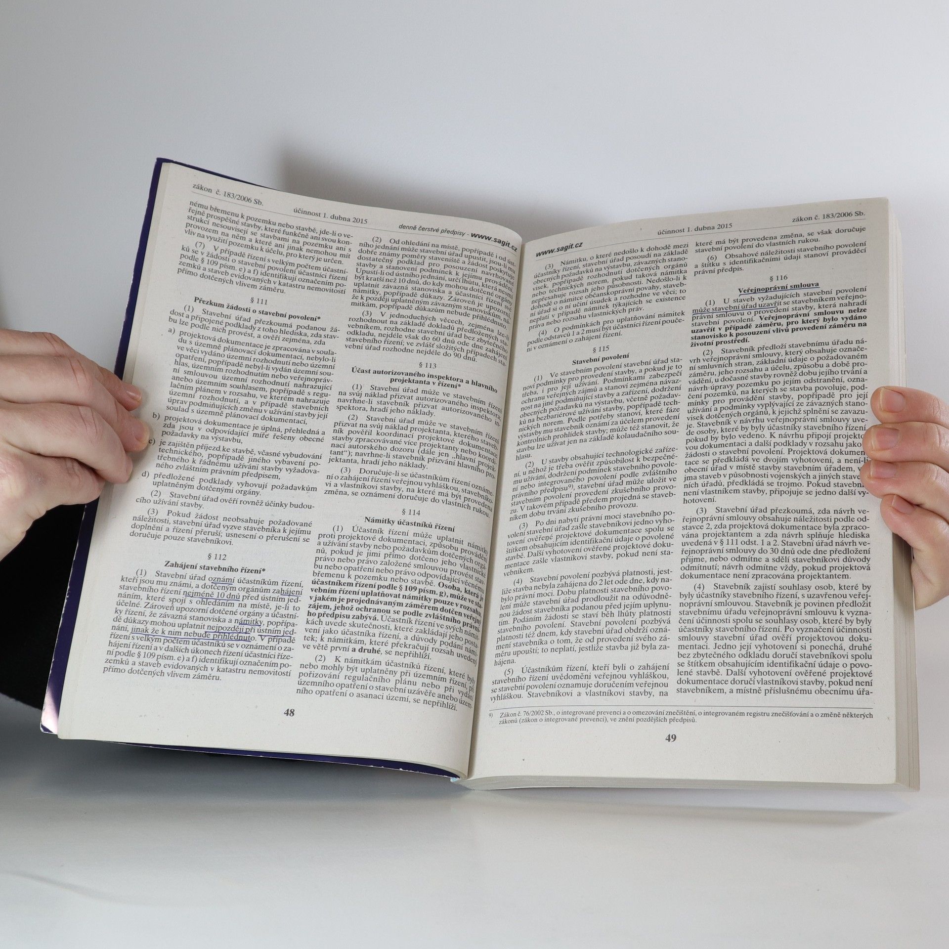 Autores varios Stavební zákon a vyhlášky. Novela stavebního zákona od 1. 4. 2015