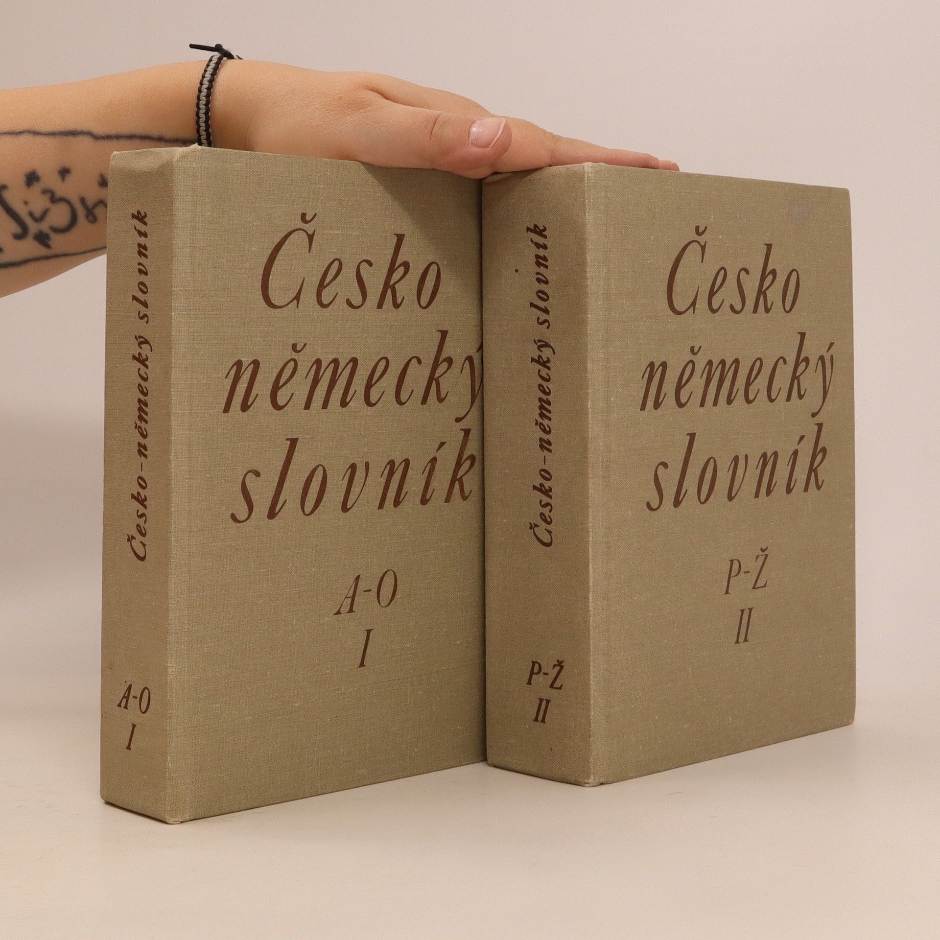 Collectif d'auteurs Česko německý slovník, I.díl A-O a II. díl P-Ž