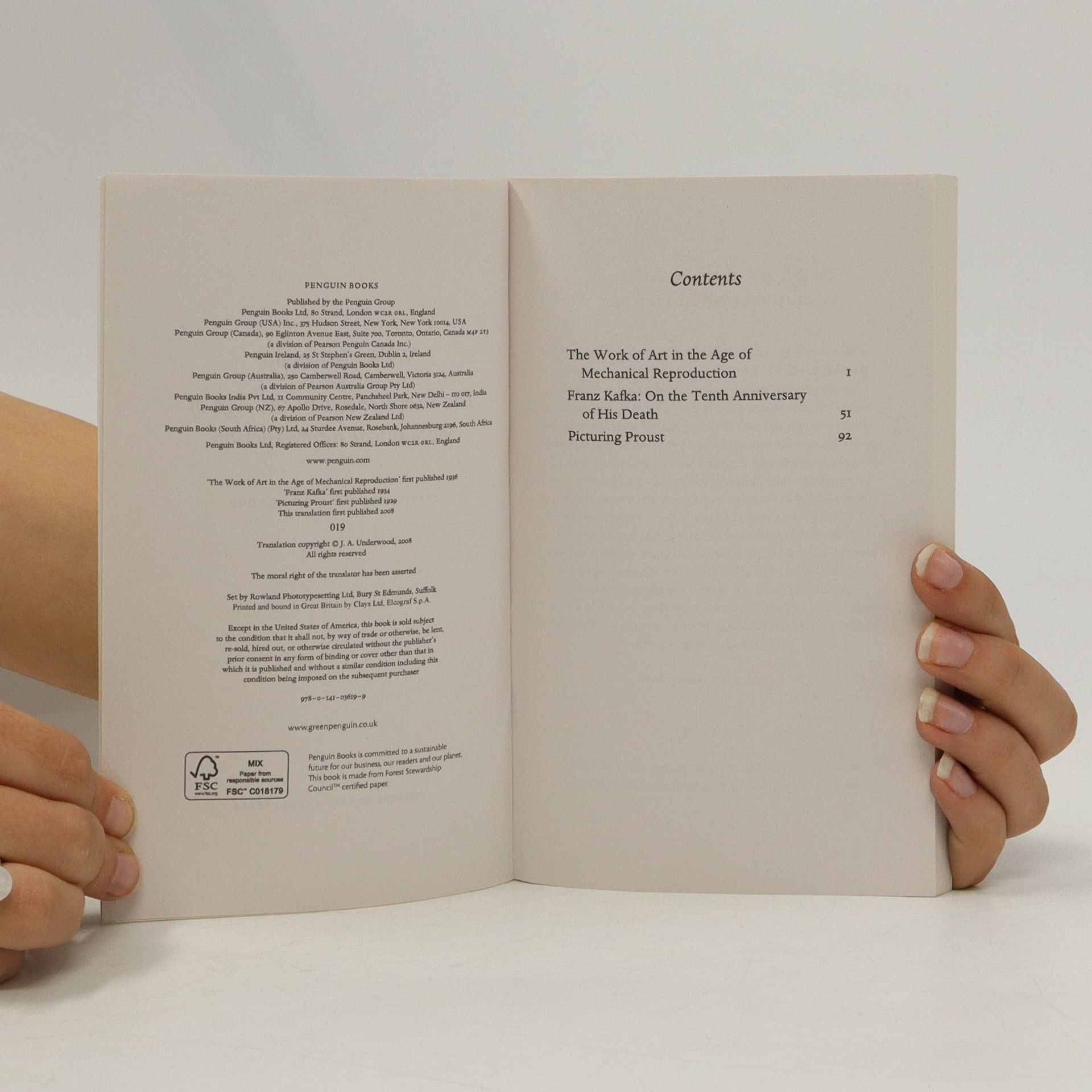 Walter Benjamin The work of art in the age of mechanical reproduction