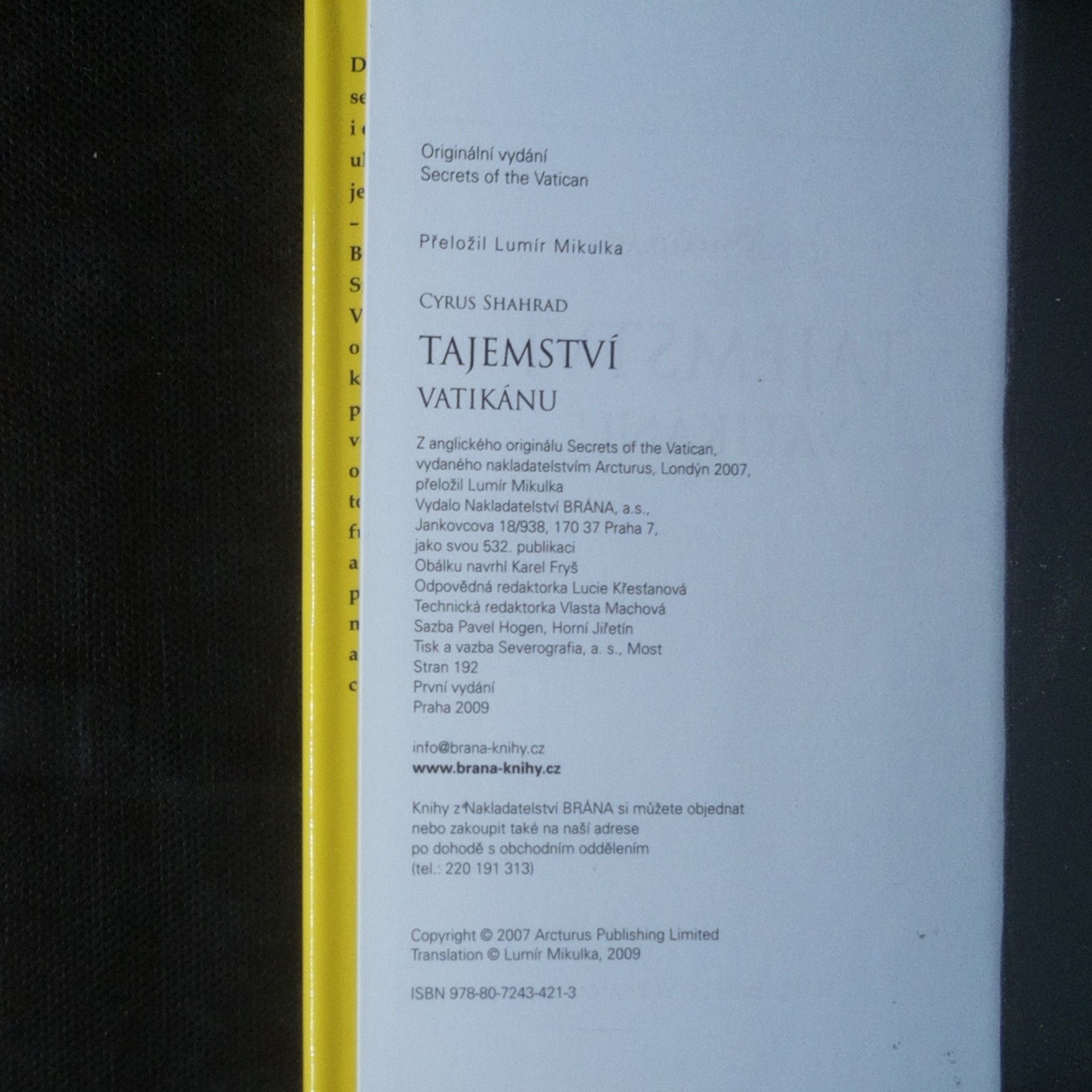 Cyrus Shahrad Tajemství Vatikánu