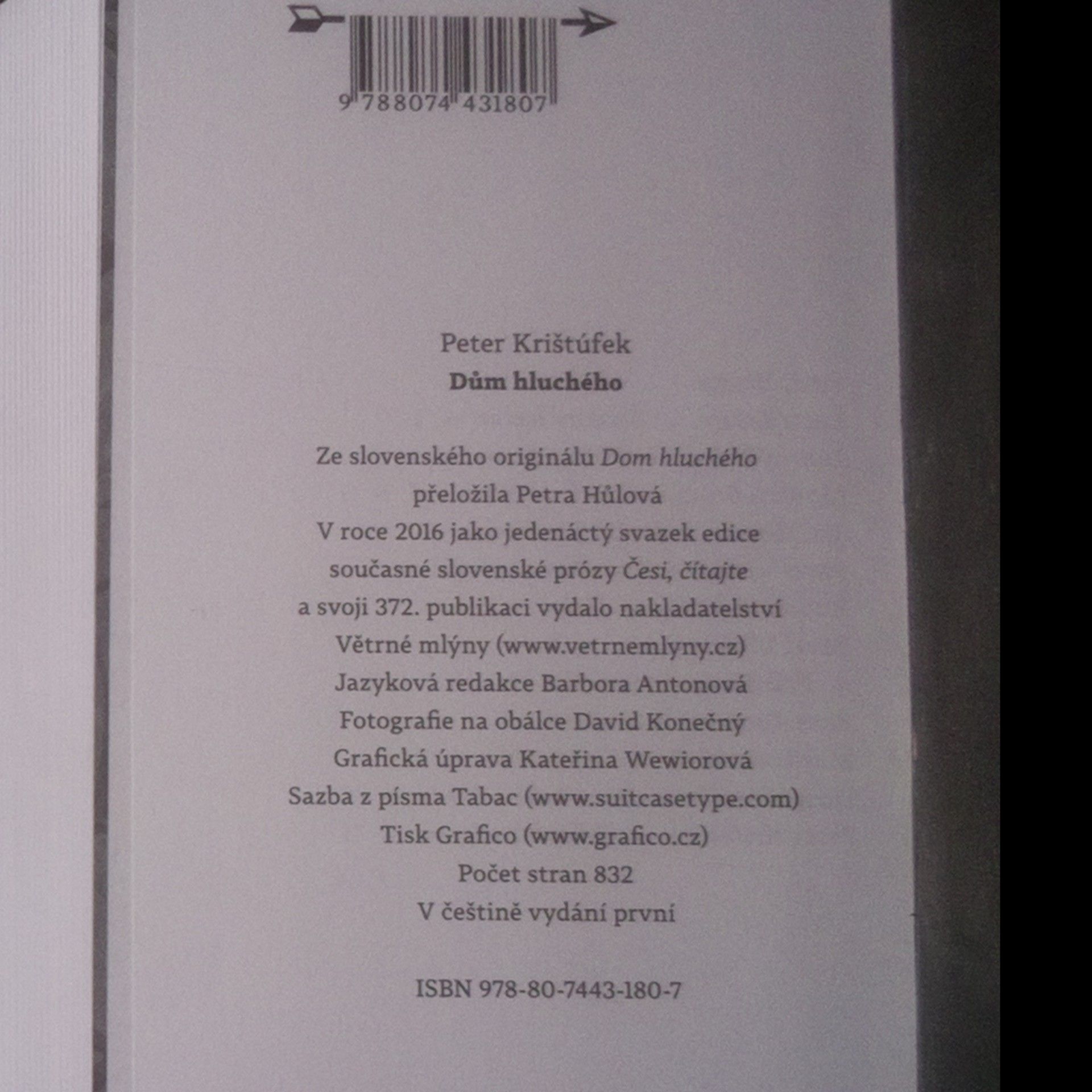 Peter Krištúfek Dům hluchého