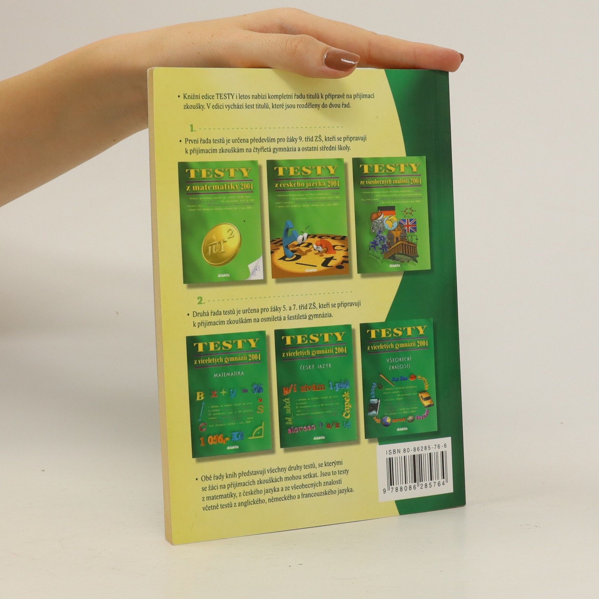 Various authors Testy z víceletých gymnázií 2004 : matematika