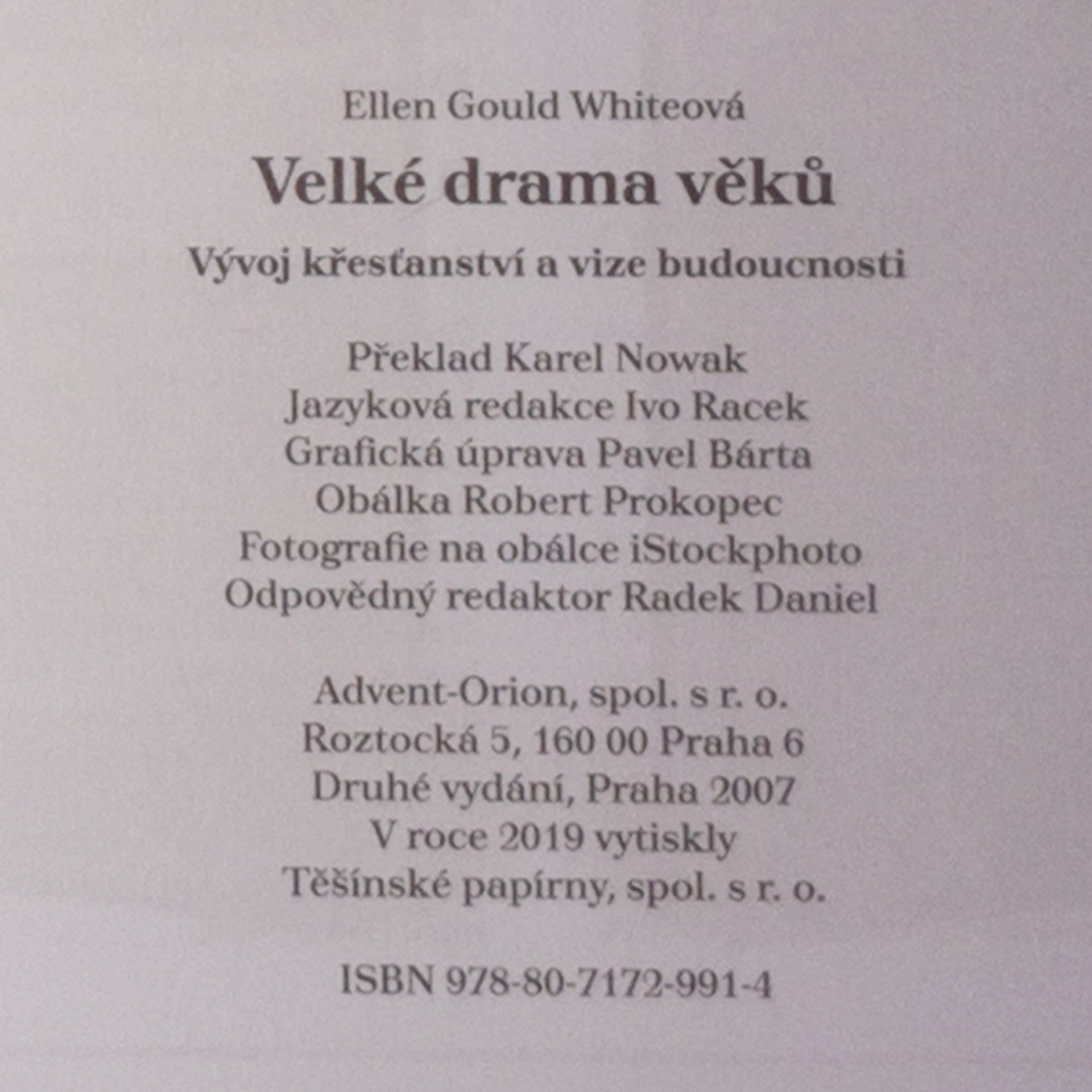 Ellen G. White Velké drama věků