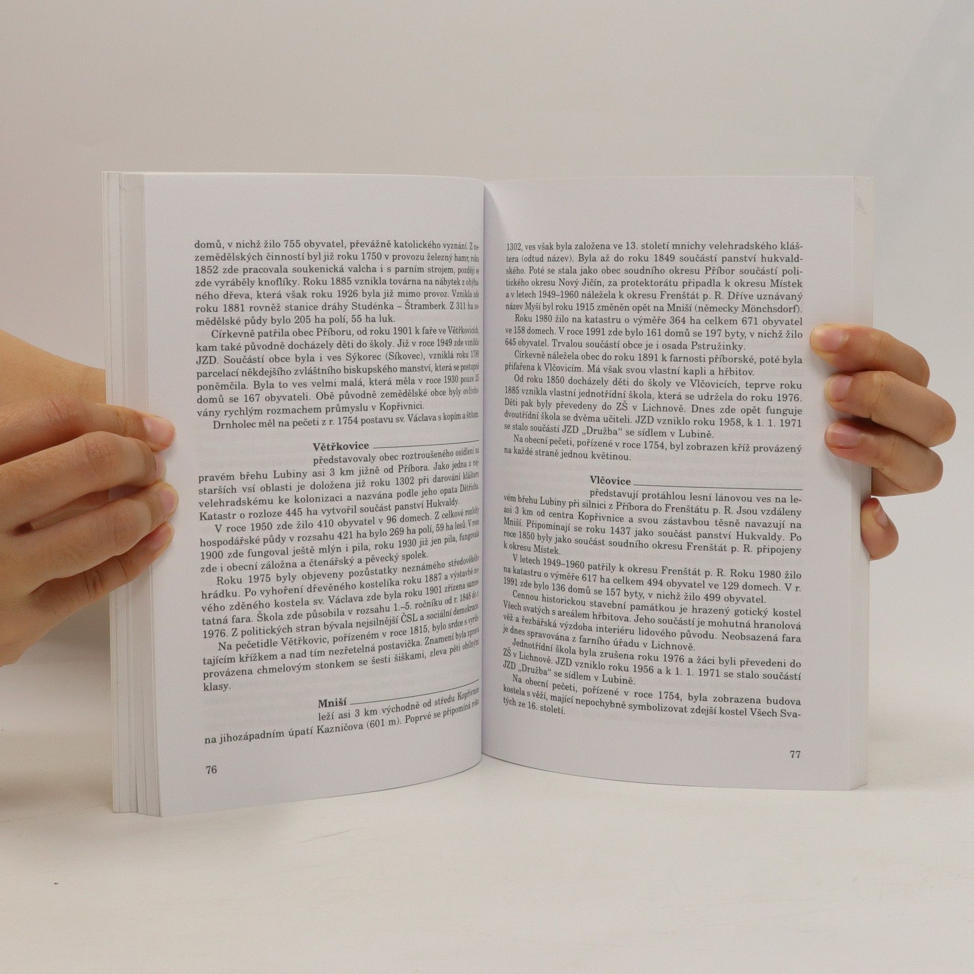 Autorenkollektiv Okres Nový Jičín: Místopis obcí