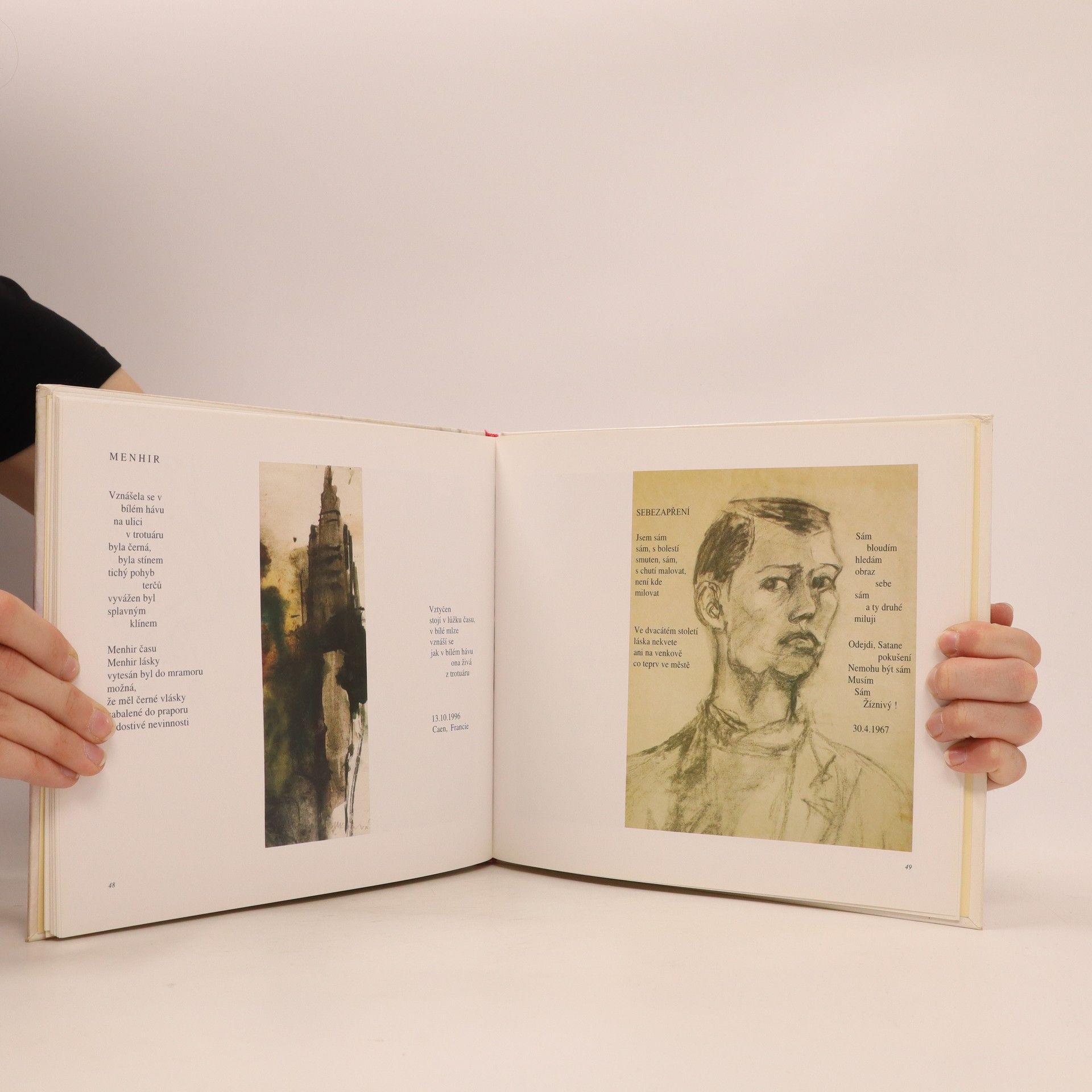 Miroslav Konrád Vnímání. Ilustrace akvarelu šeptaným veršem (číslovaný výtisk)