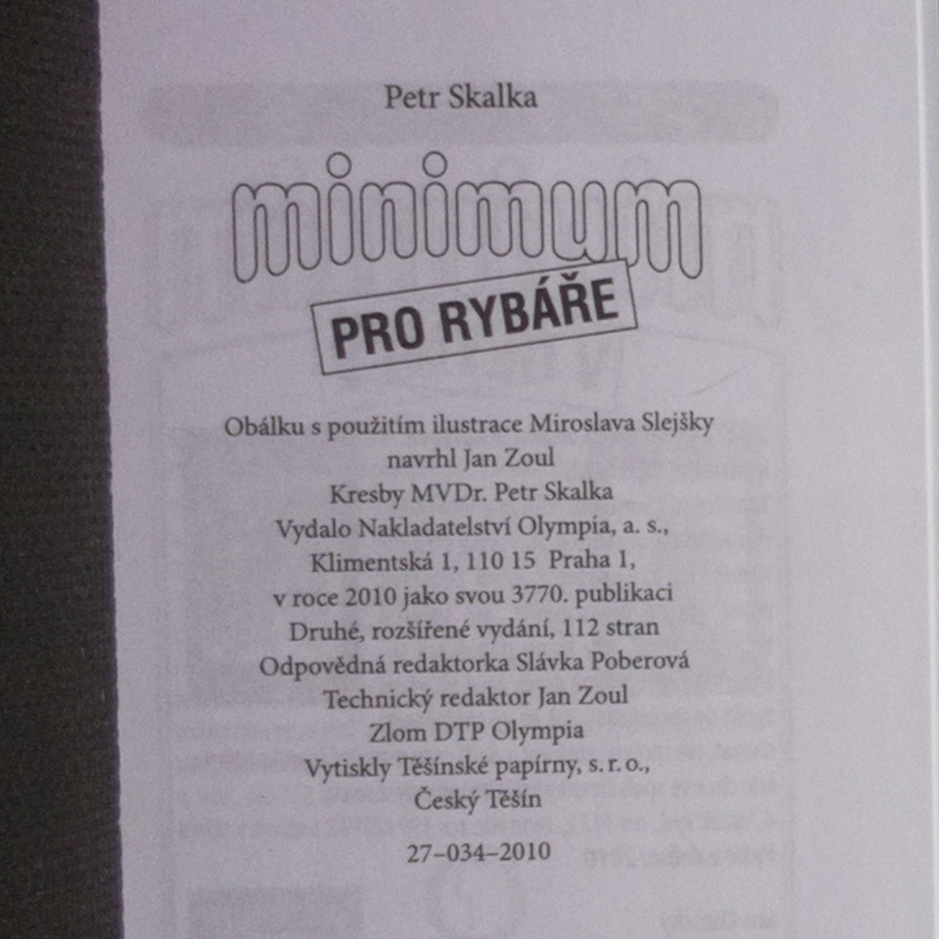 Petr Skalka Minimum pro rybáře